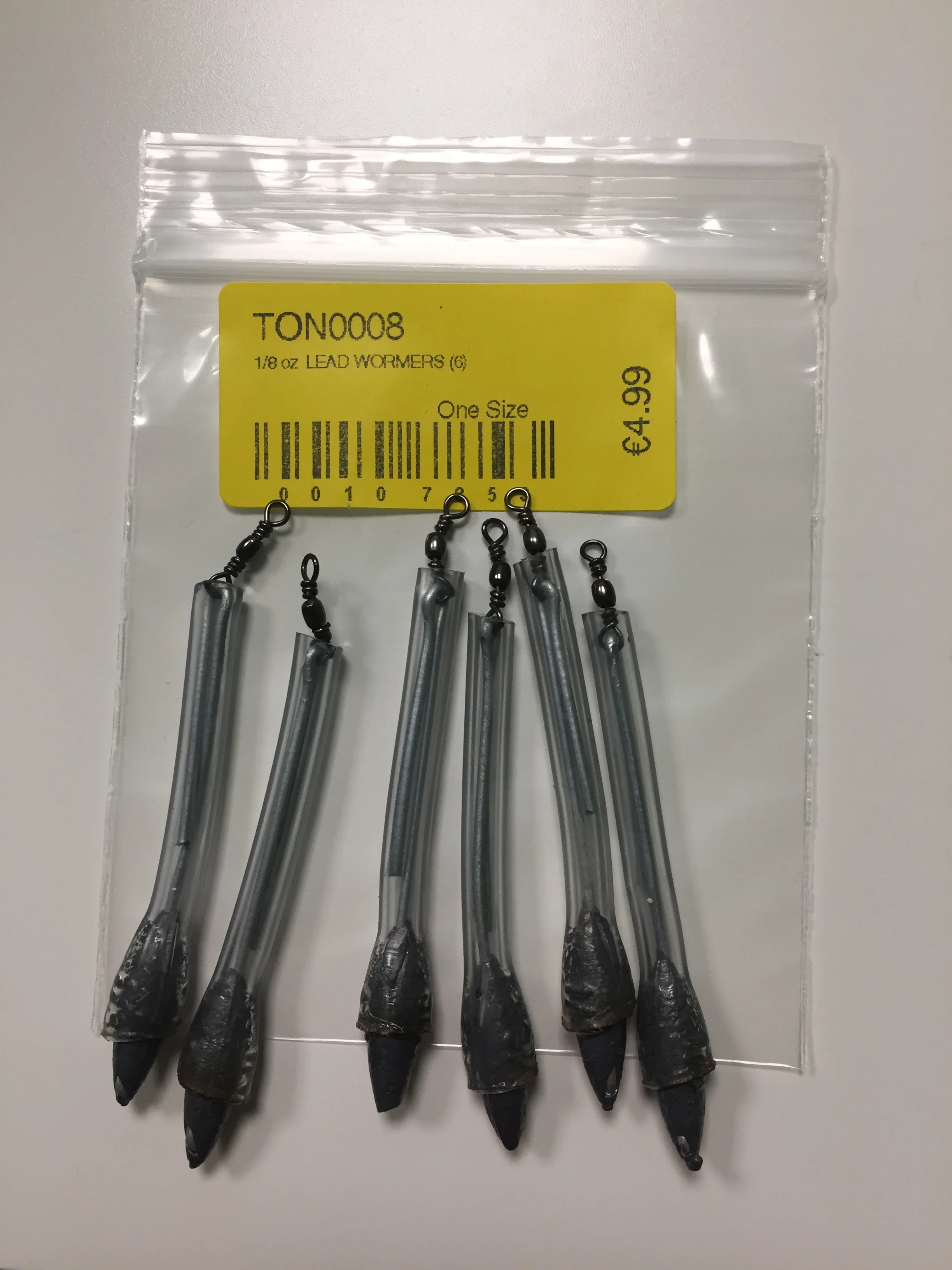 Lead Worming Weights (1/8oz - 6 Pack)