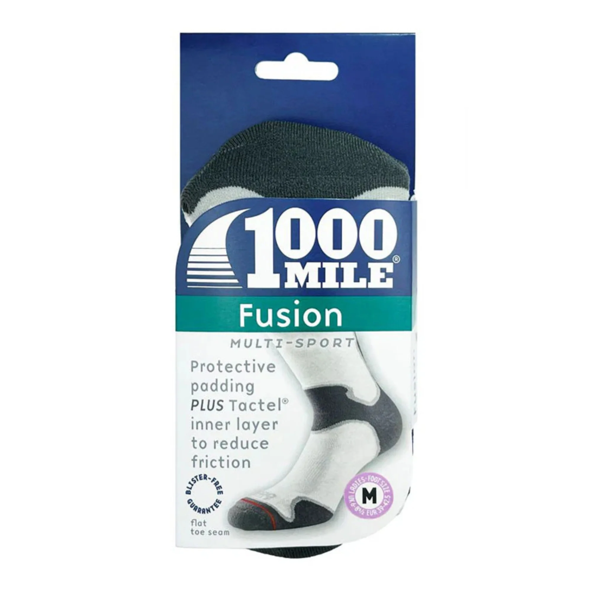 1000 Mile Women's Fusion Antiblister Tactel® Double Layer Socks (White) - Image 7