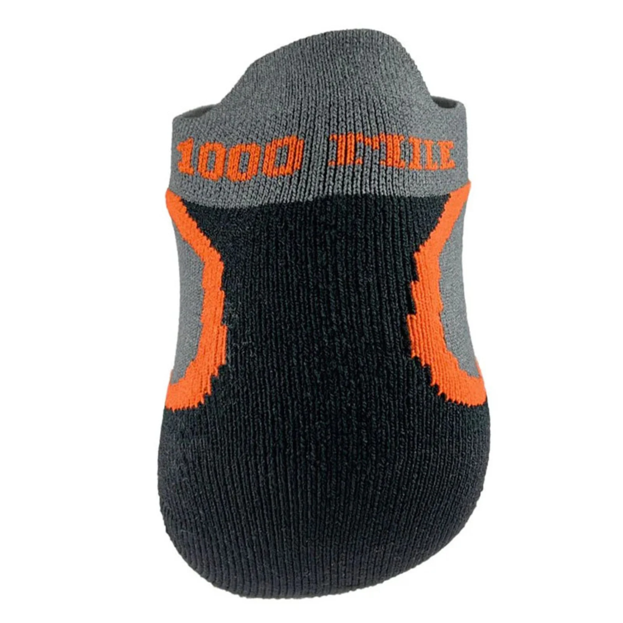 1000 Mile Men's Fusion Tactel® Double Layer Socklet (Black/Orange) - Image 3