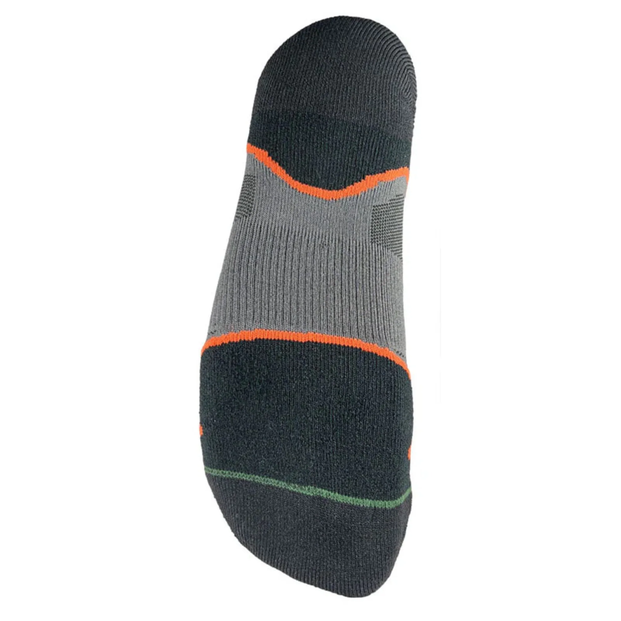 1000 Mile Men's Fusion Tactel® Double Layer Socklet (Black/Orange) - Image 5