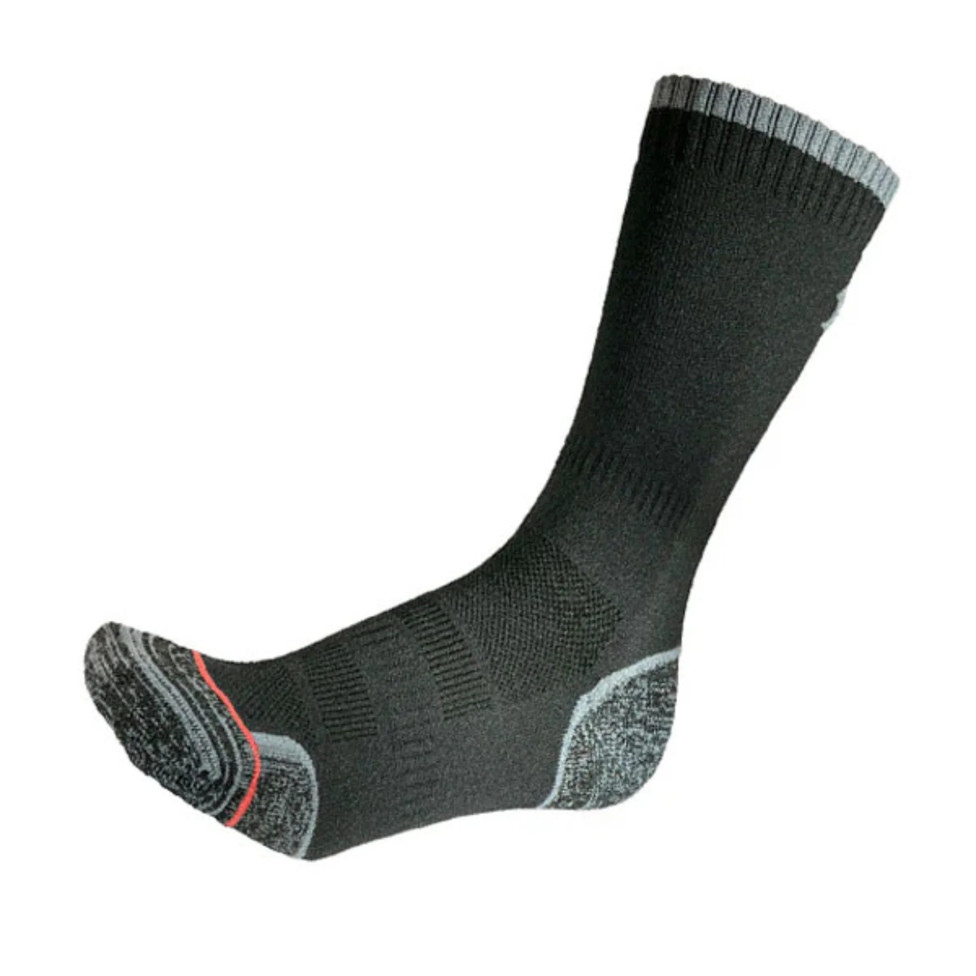1000 Mile Men's Trek Merino Blend Single Layer Socks - 2 Pair Pack (Grey/Navy) - Image 3