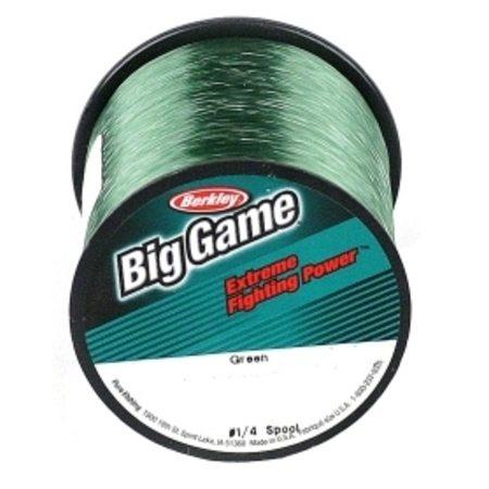 Berkley Trilene Big Game Low Visibility Monofilament Line #1/4 Spool (Green)(0.55mm/30lb/402m)