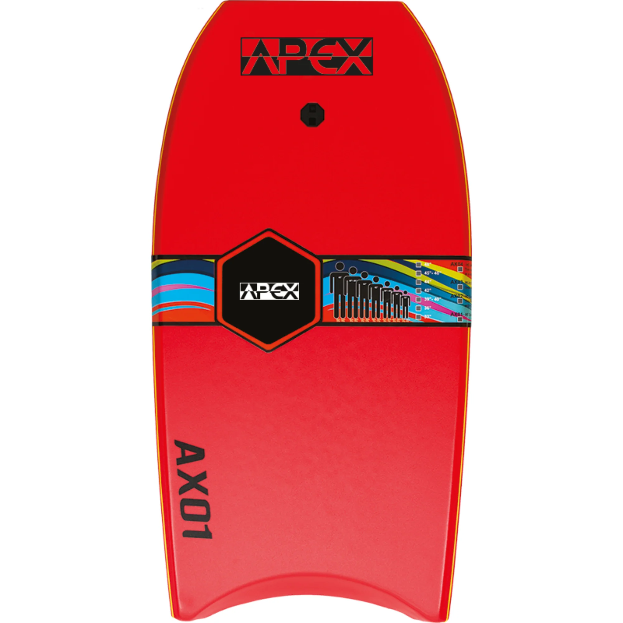 Alder Apex AX01 Bodyboard (39in)(Red/Orange)
