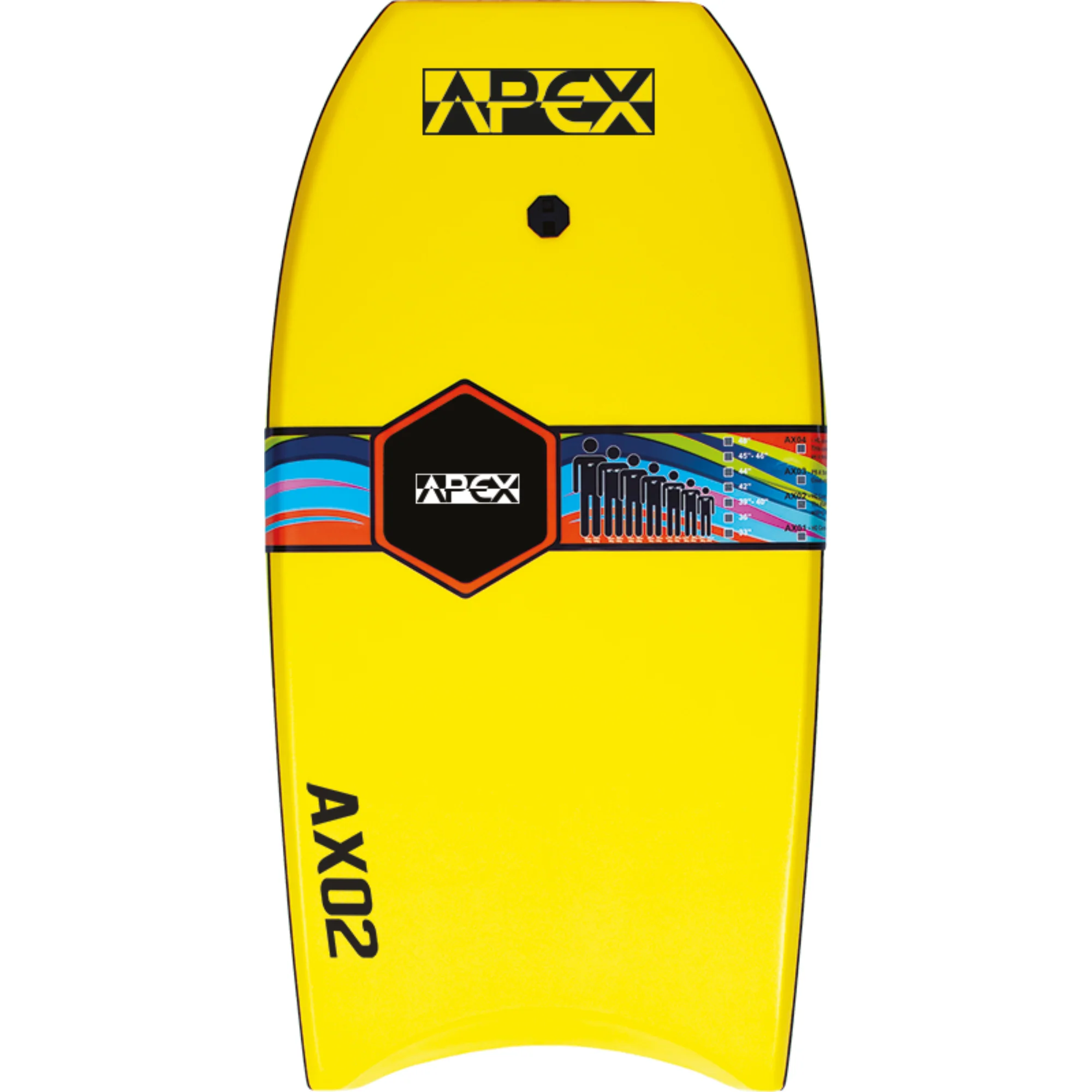 Alder Apex AX02 Bodyboard (48in)(Yellow/Orange)