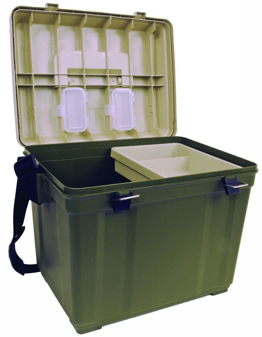 Albatros Mega Tackle & Seat Box (Green/Beige) - Image 2