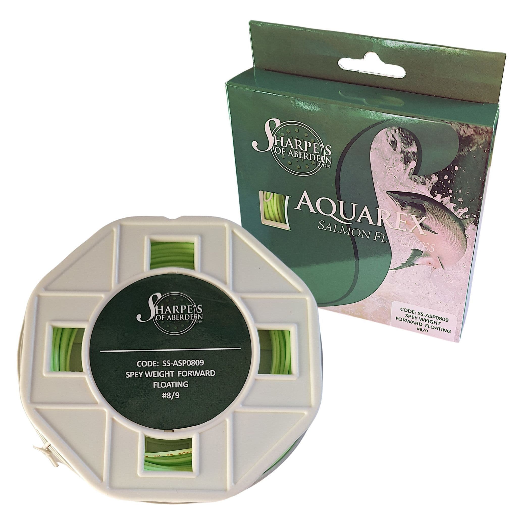 Sharpes of Aberdeen Aquarex Spey Floating Fly Line (#9/10/120ft)(Green)