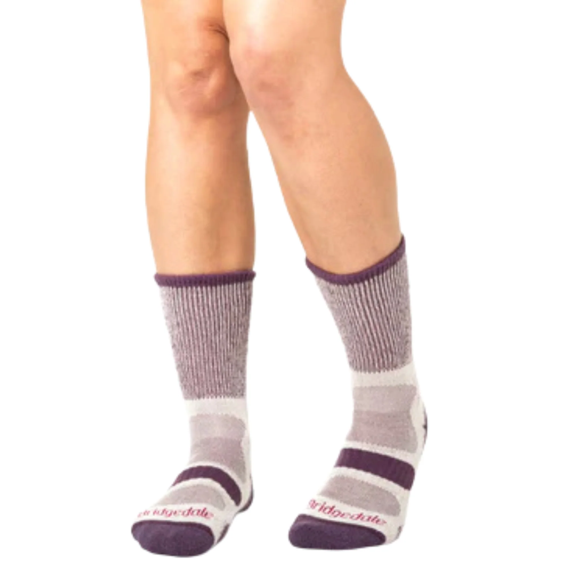 Bridgedale Women's Hike Lightweight Cotton Comfort Boot Length Socks (Plum) - Image 5