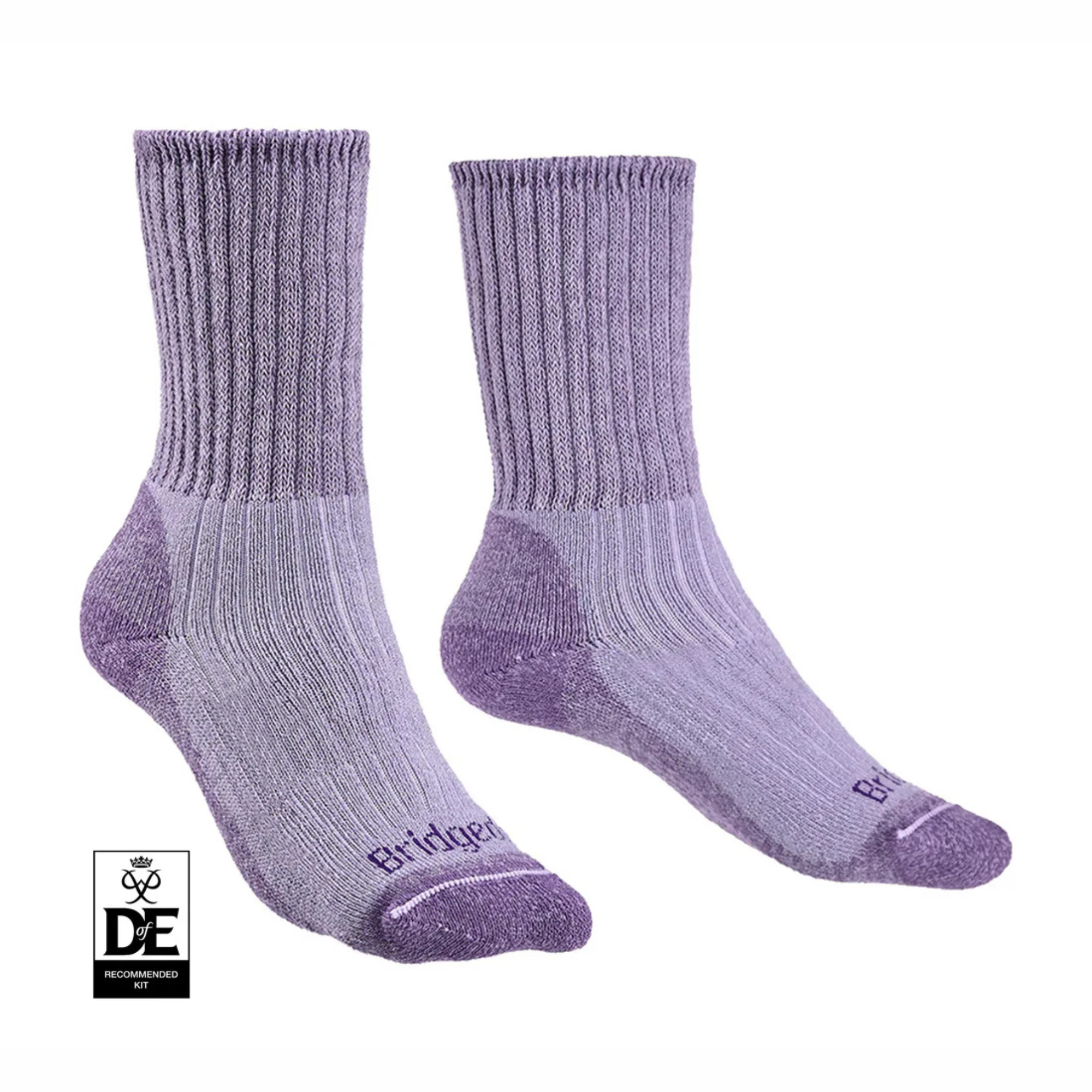 Bridgedale Women's Hike Midweight Merino Comfort Boot Length Socks (Violet) - Image 4