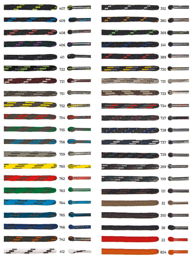 Barth 5mm/200cm Round Laces (Graphite/Blue) - Image 3