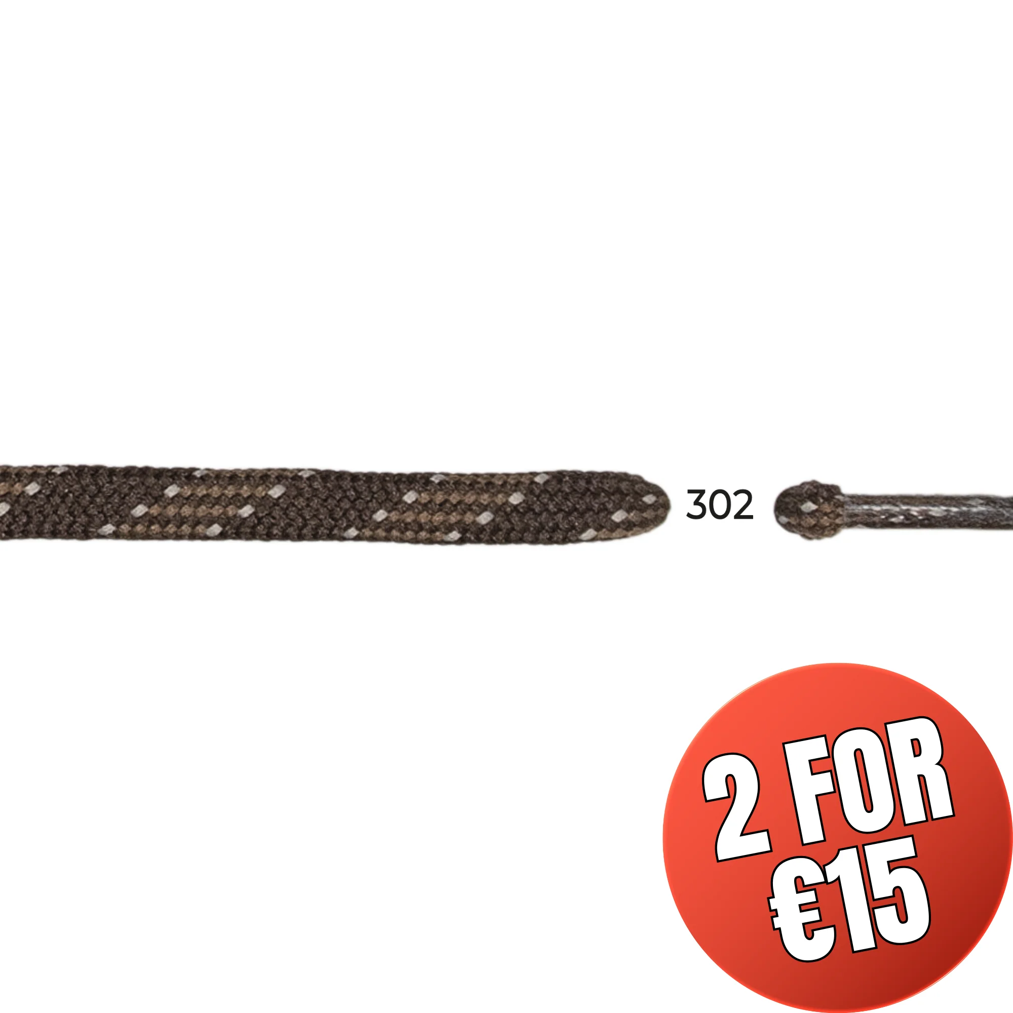 Barth 7mm/180cm Semicircular Laces (Brown)
