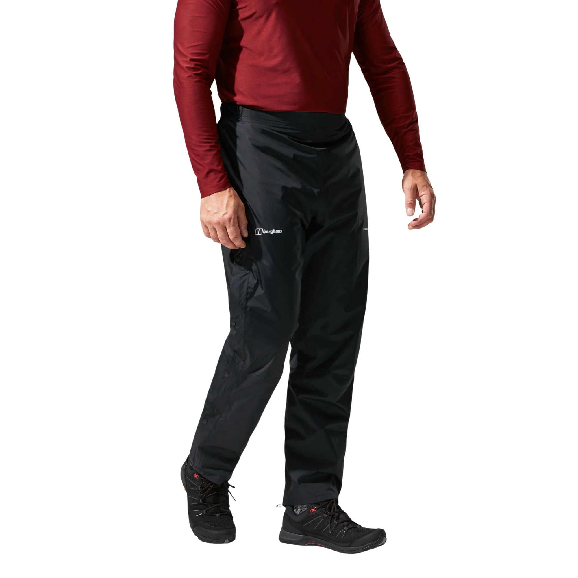 Berghaus Men's Deluge 2L Waterproof Over-Trousers (Black) - Image 2