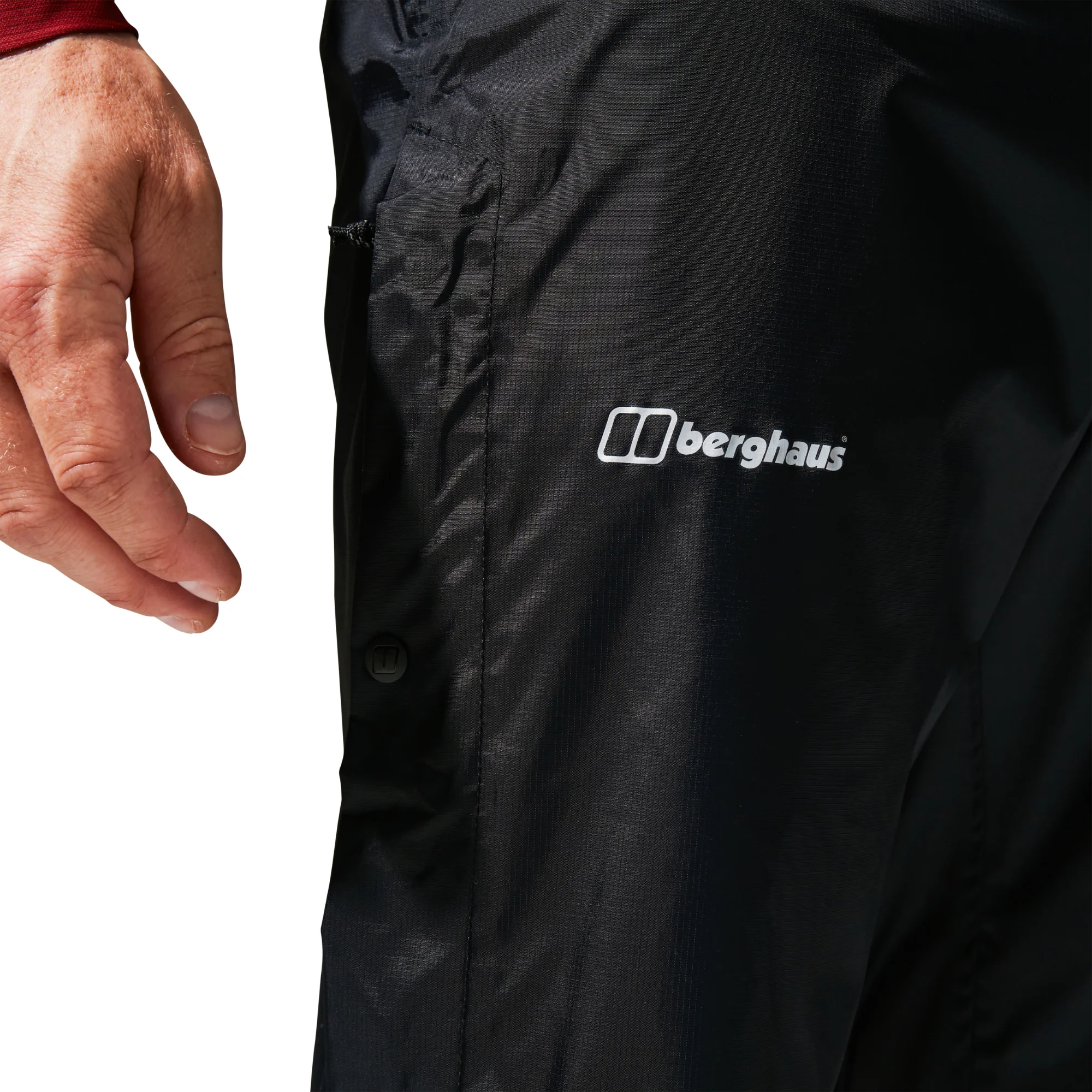 Berghaus Men's Deluge 2L Waterproof Over-Trousers (Black) - Image 5