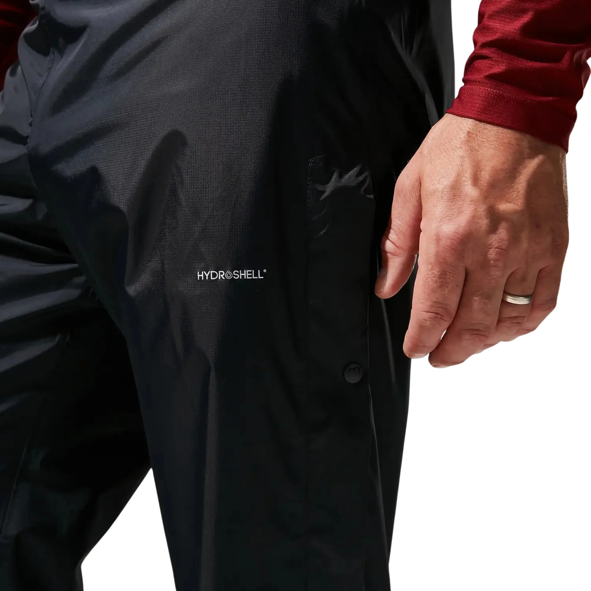 Berghaus Men's Deluge 2L Waterproof Over-Trousers (Black) - Image 6