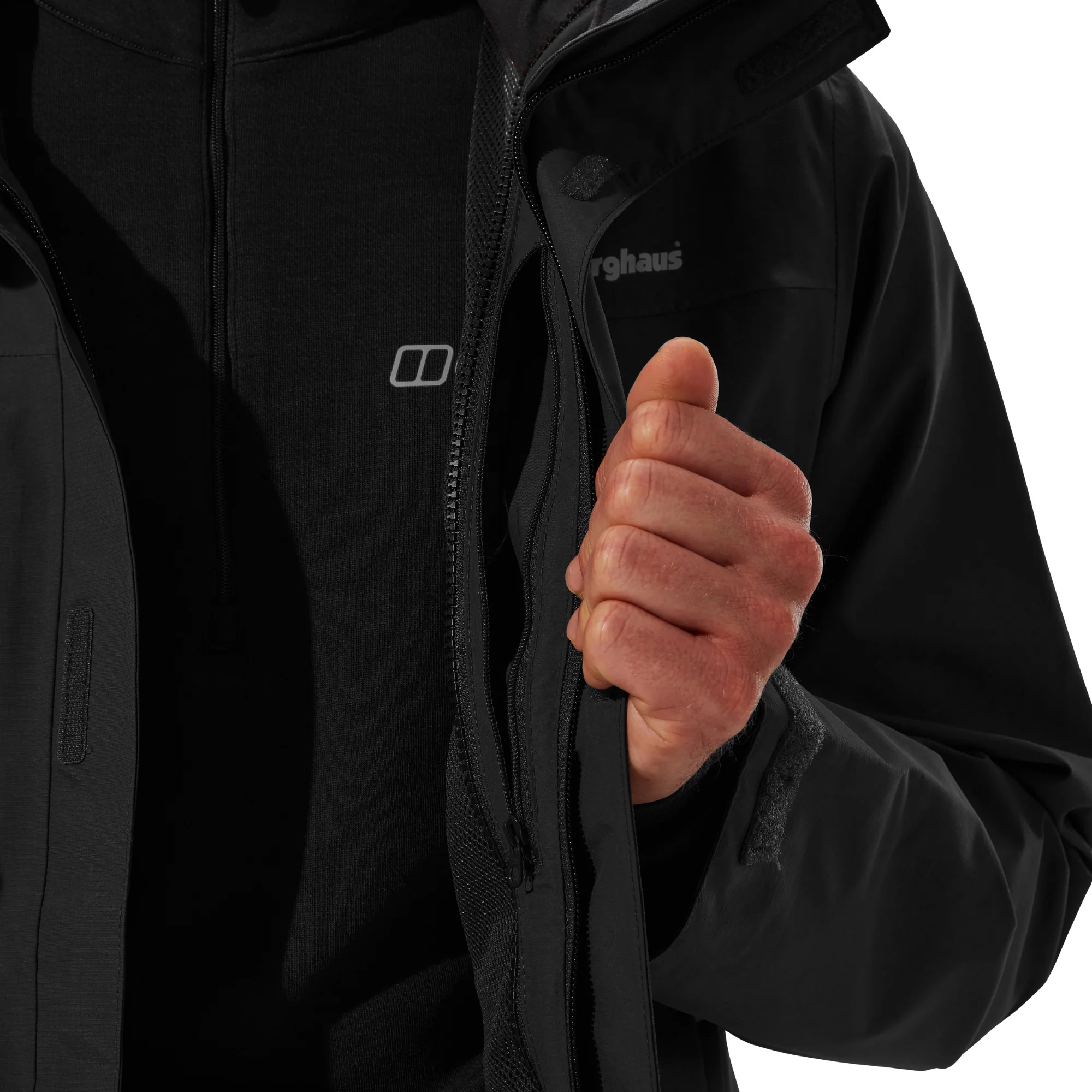 Berghaus Men's Hillwalker Interactive 2L Gore-Tex Jacket (Black) - Image 7