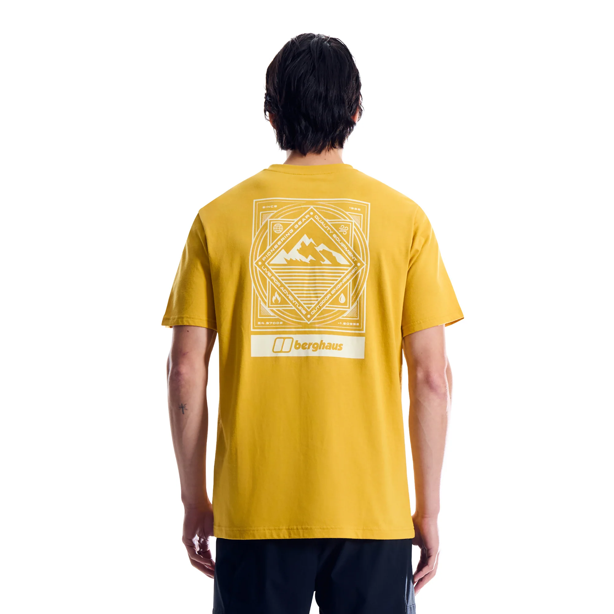 Berghaus Men's MTN Matrix Essential Short Sleeve Tee (Spiced Mustard) - Image 4