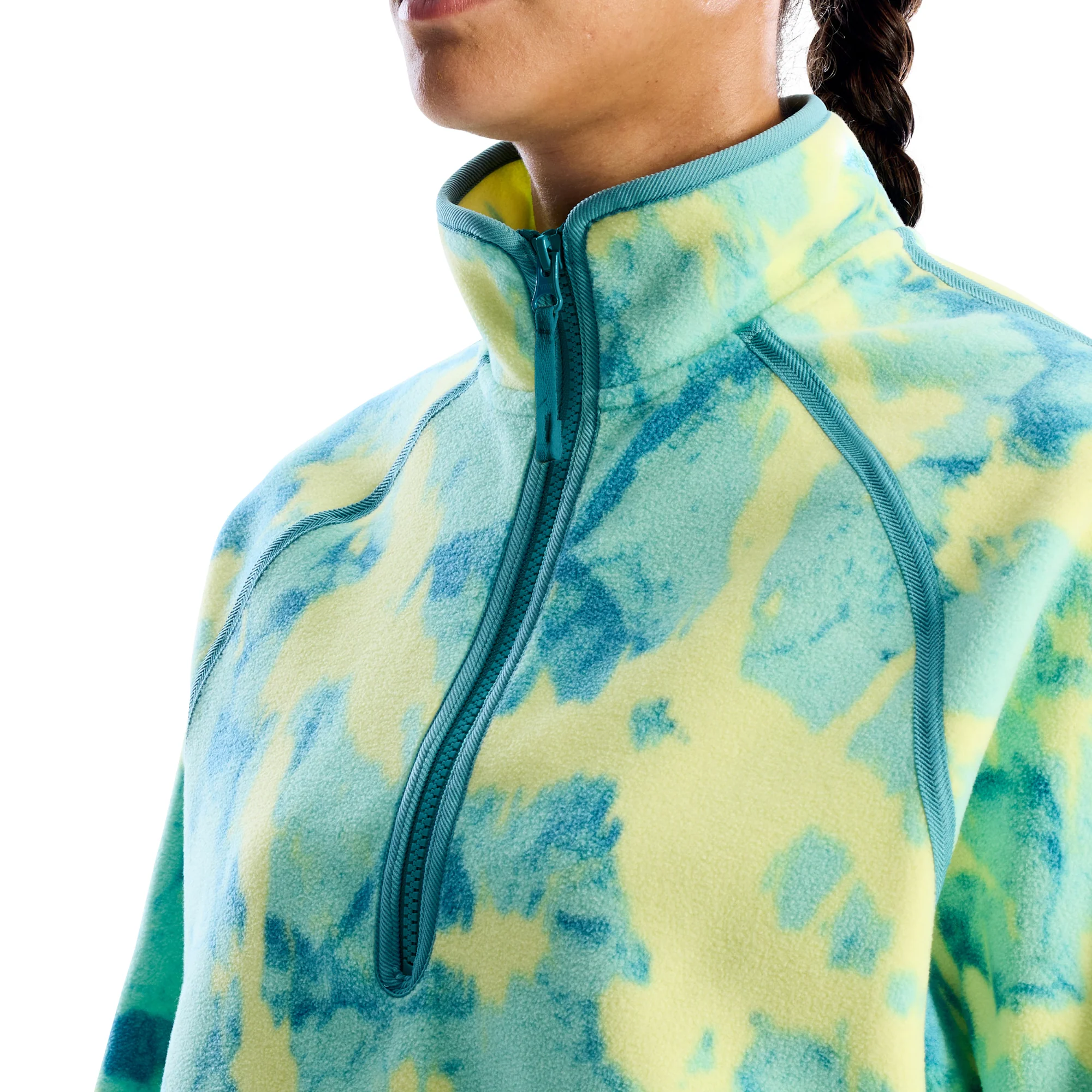 Berghaus Women's Bamburgh Half Zip Fleece Top (Light Electro Printed) - Image 3