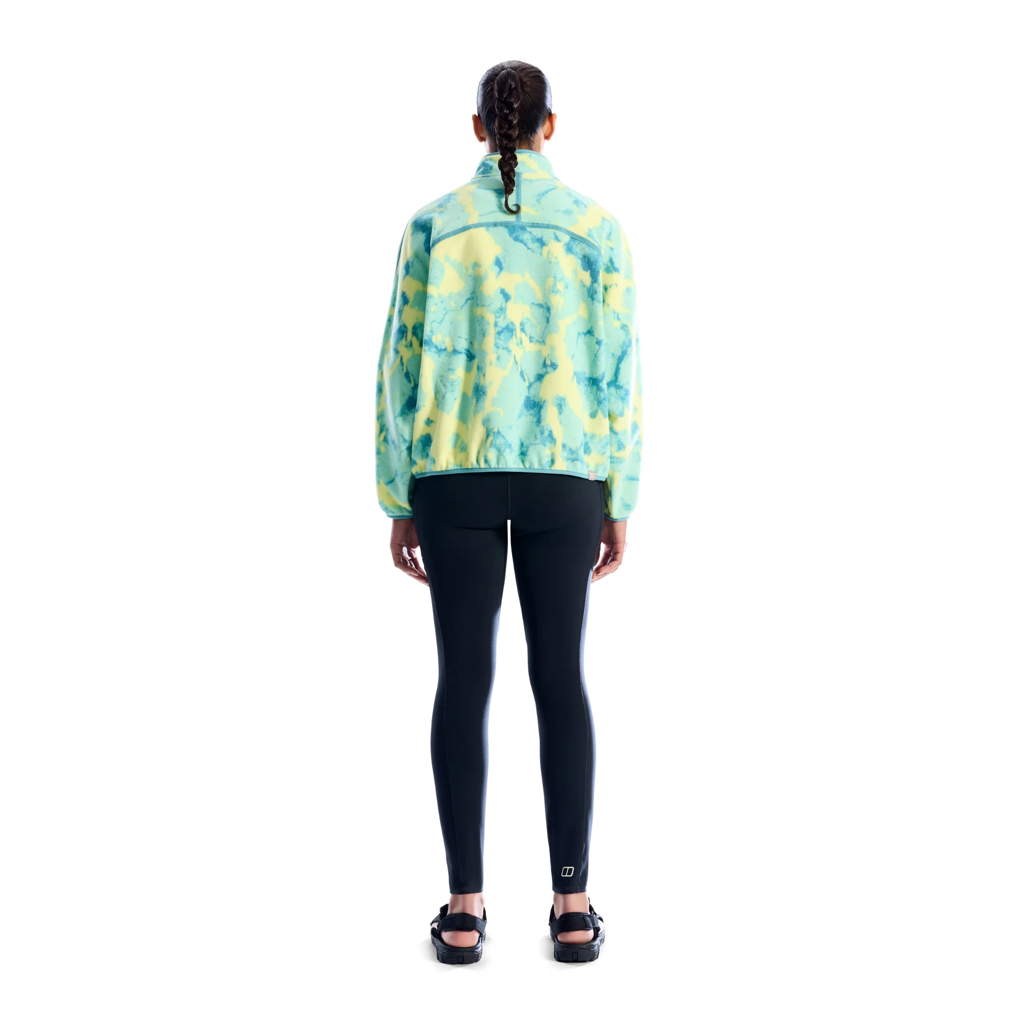 Berghaus Women's Bamburgh Half Zip Fleece Top (Light Electro Printed) - Image 6