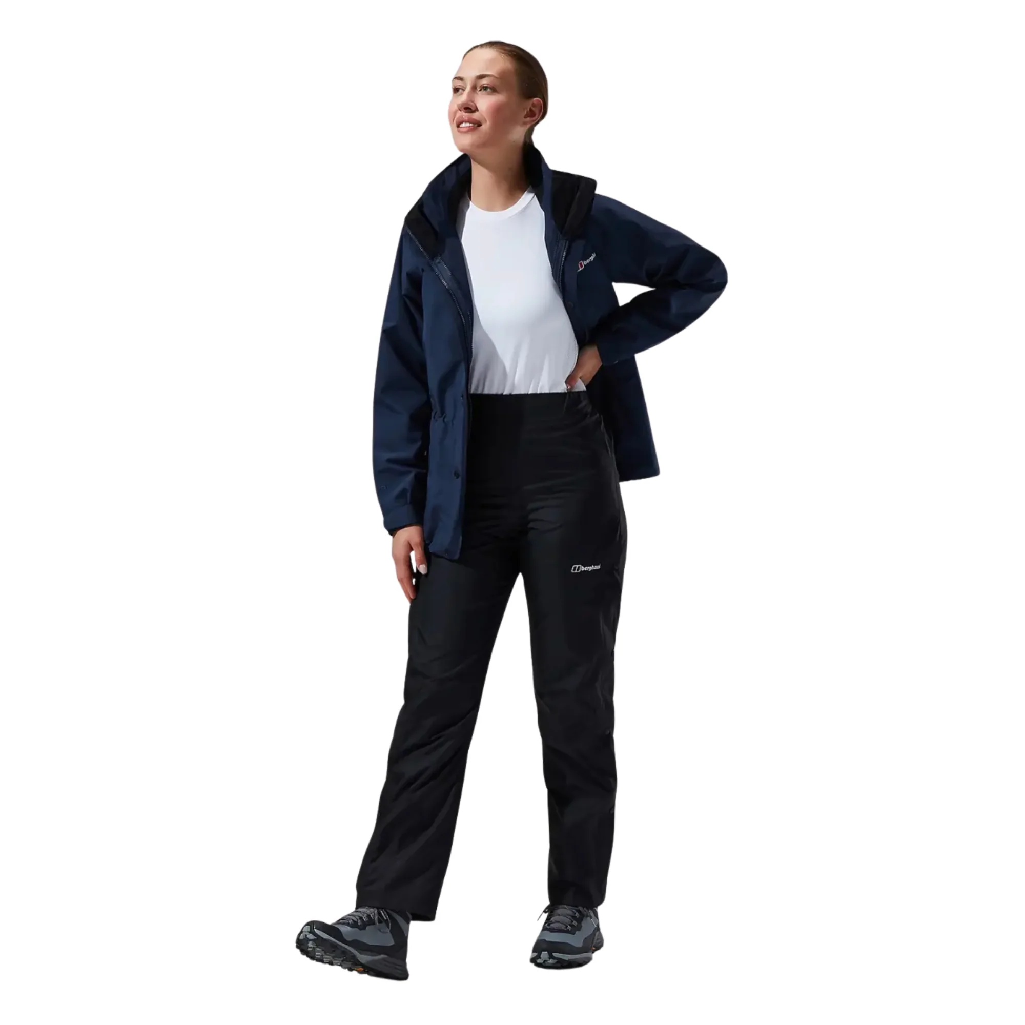 Berghaus Women's Deluge 2L Waterproof Over-Trousers (Black) - Image 11