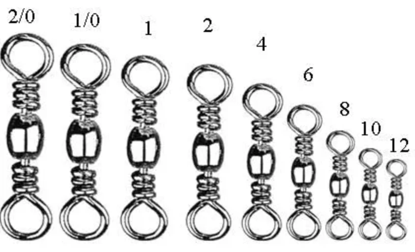 Dennett Black Barrel Swivels (Size 2/0)(10 Pack)