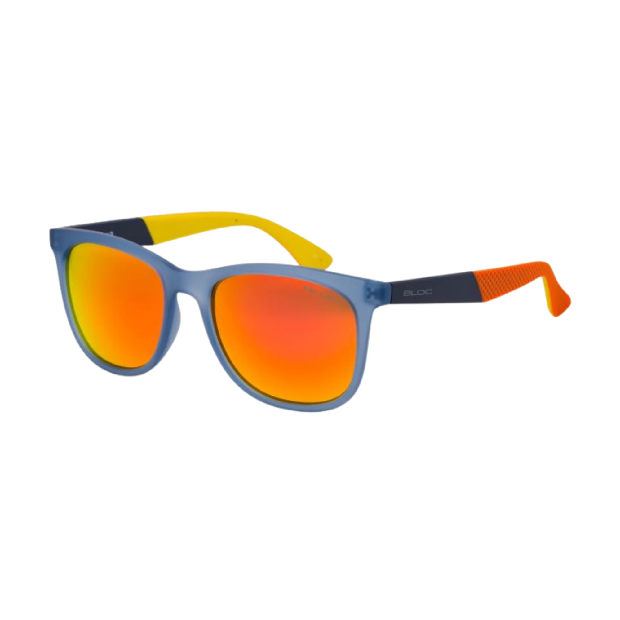 Bloc Eyewear Fiji Sunglasses (Red Mirror Lens/Matt Blue Frame)