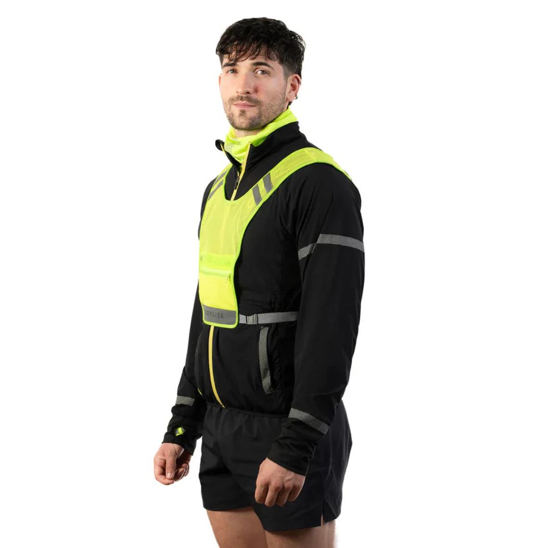 Bodylite Gear Unisex LED Reflective Vest (Neon Yellow) - Image 2