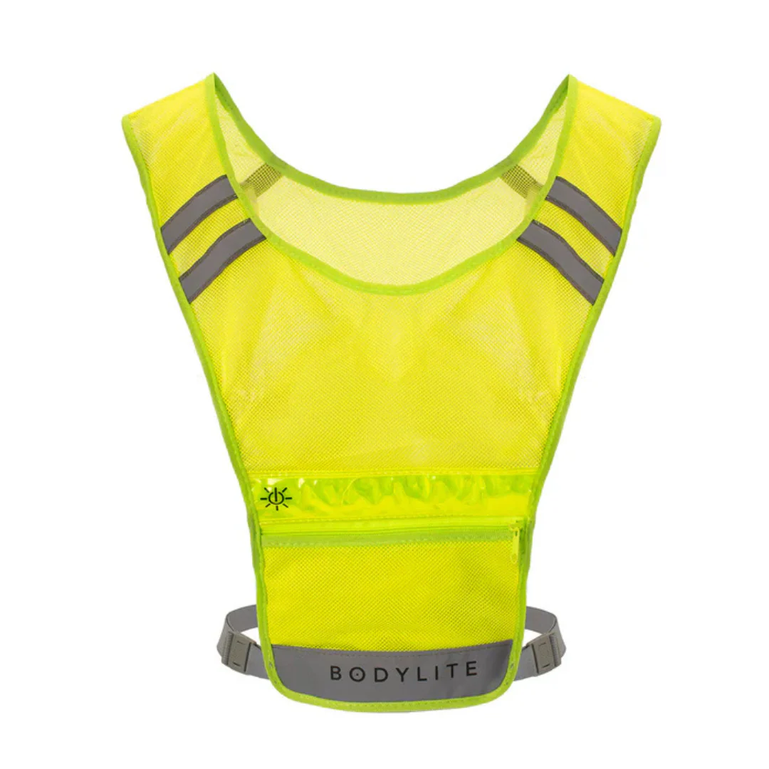 Bodylite Gear Unisex LED Reflective Vest (Neon Yellow) - Image 4