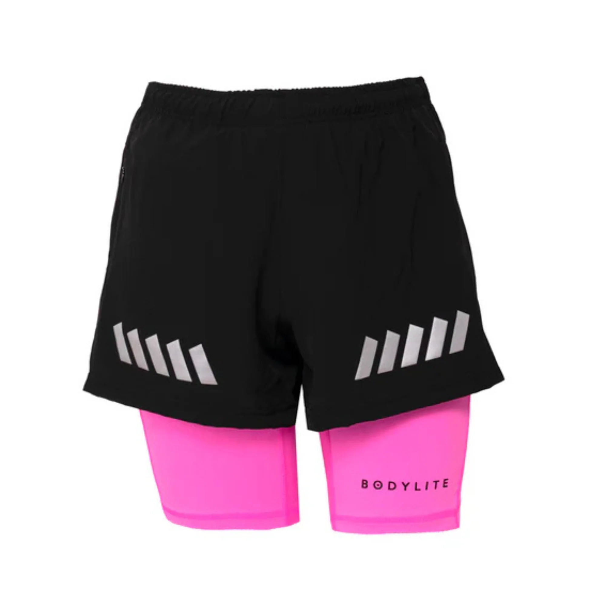 Bodylite Unisex Reflective Shorts (Neon Pink)