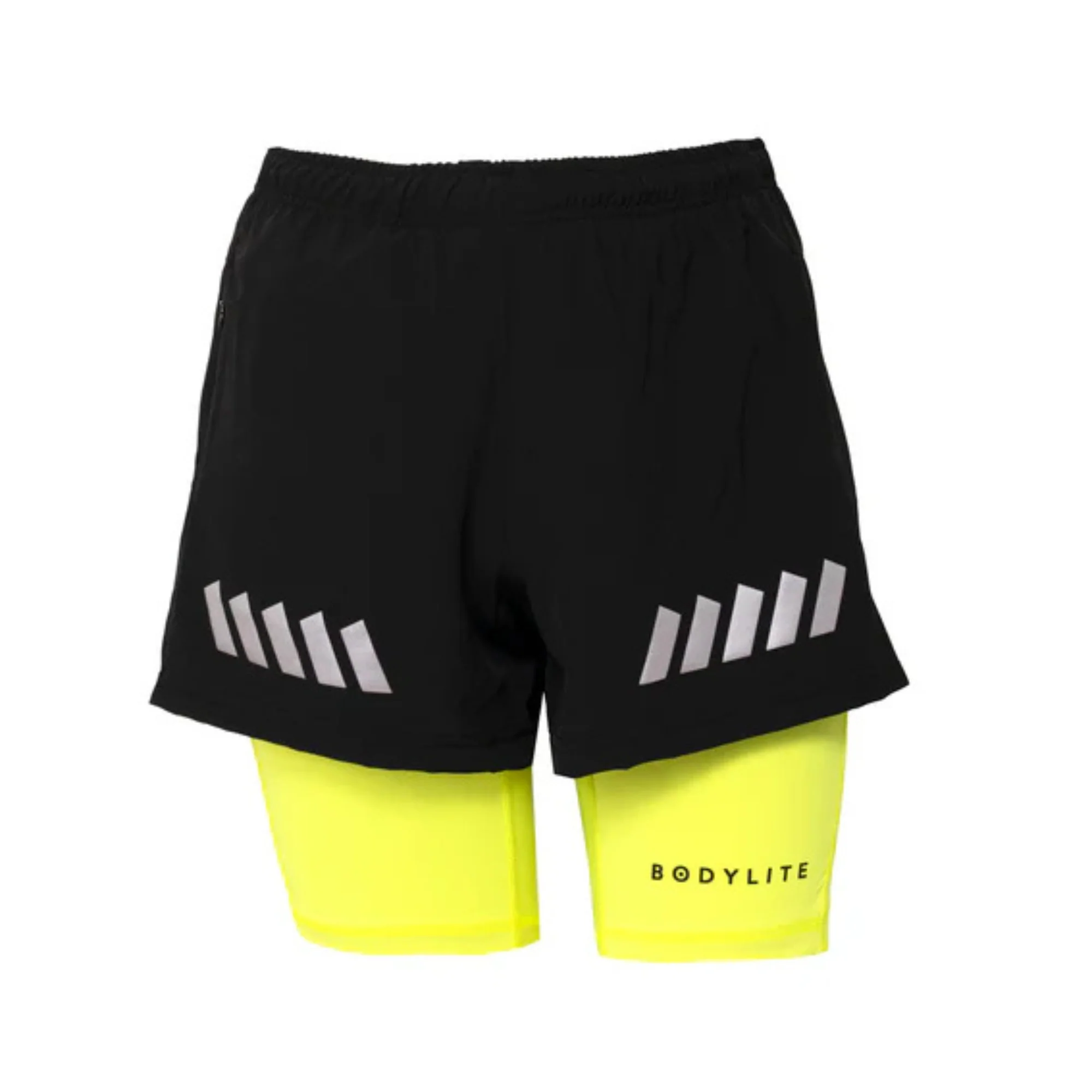 Bodylite Unisex Reflective Shorts (Neon Yellow)