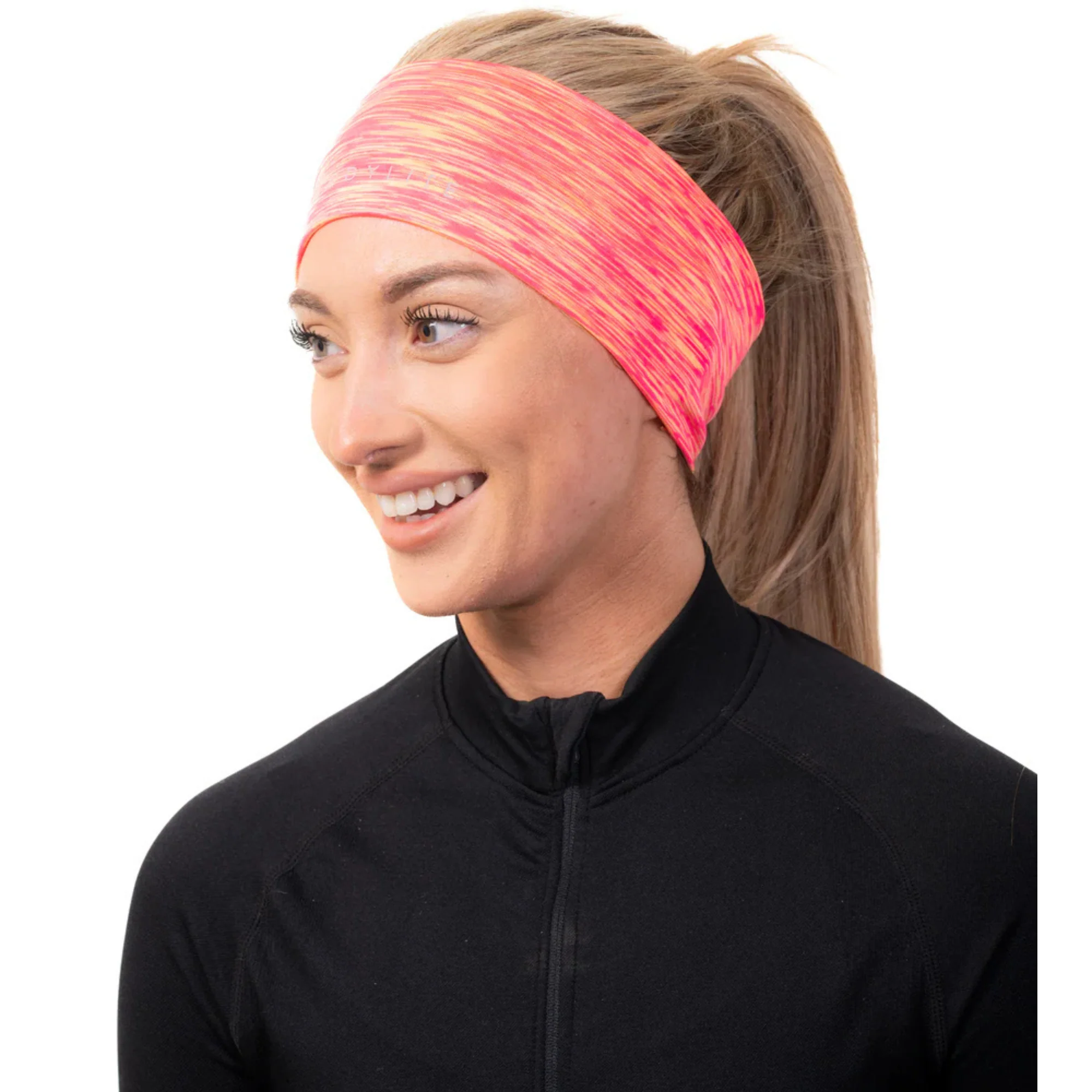 Bodylite Gear Unisex Summer Running Headband (Coral) - Image 2