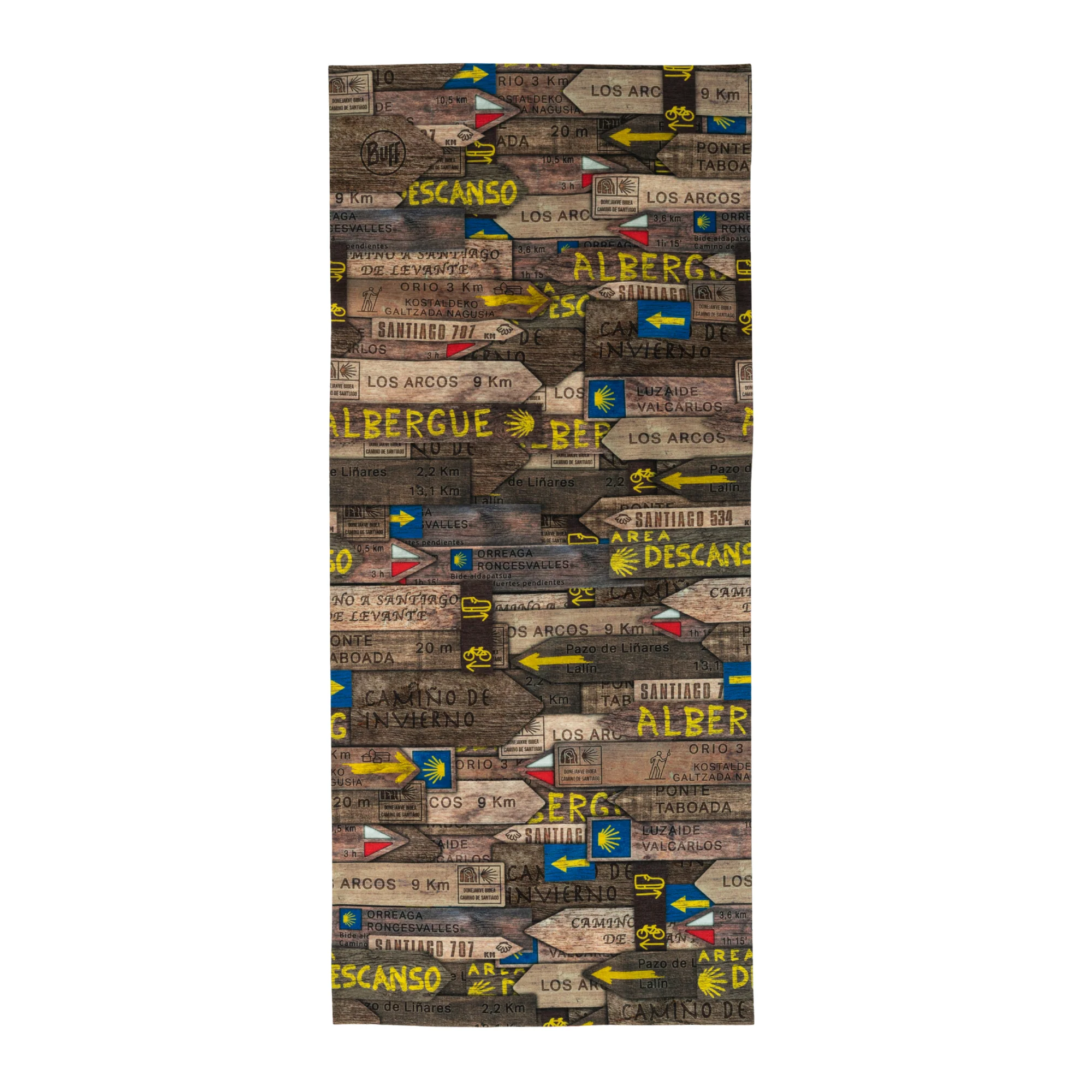 Camino de Santiago Coolnet UV Buff (Destinos Brown) - Image 2