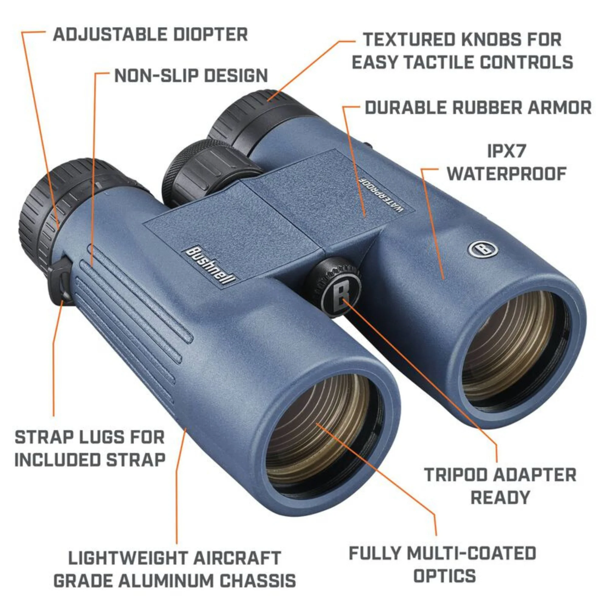 Bushnell H2O Waterproof Binoculars (10x42) - Image 10