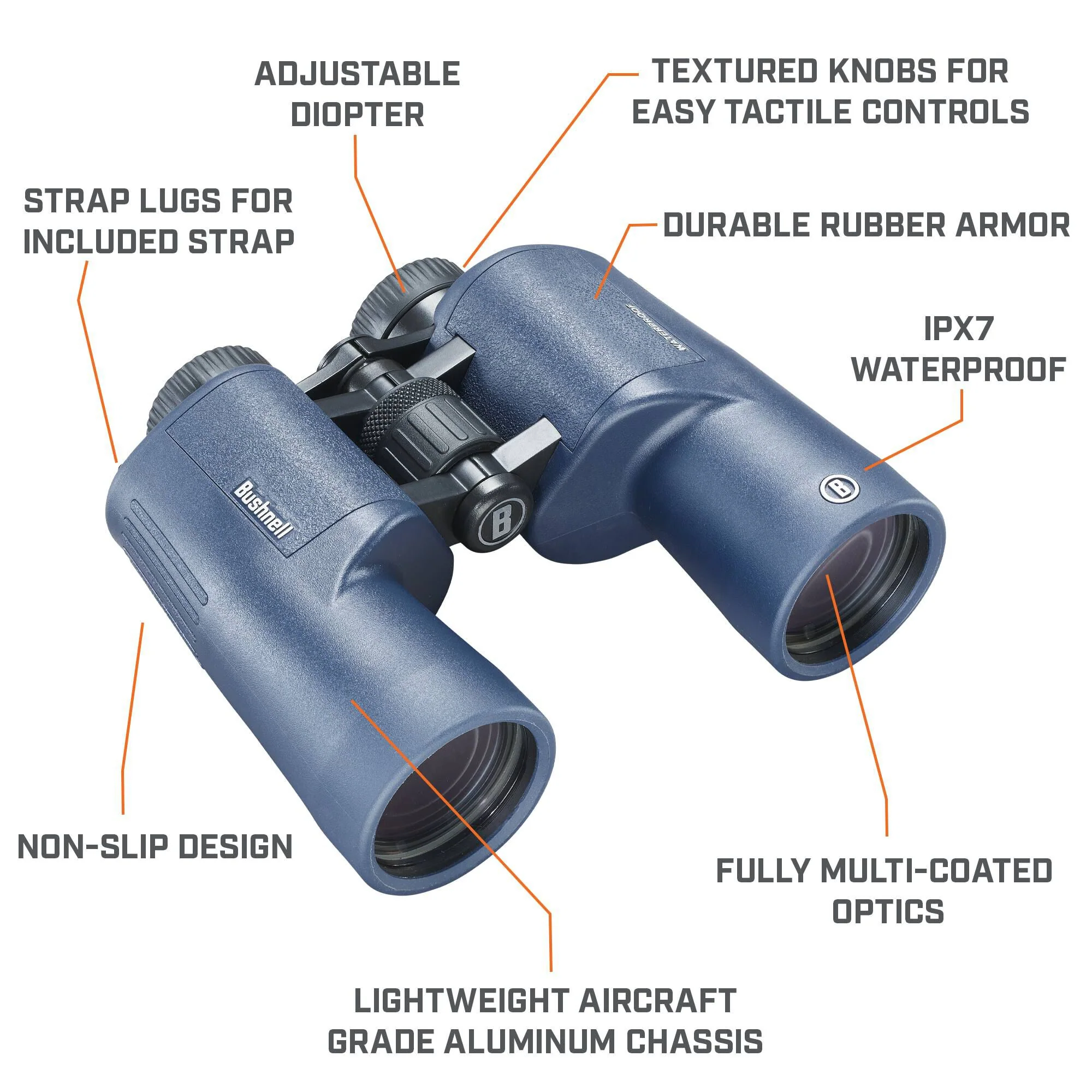 Bushnell H2O Waterproof Binoculars (7x50) - Image 9