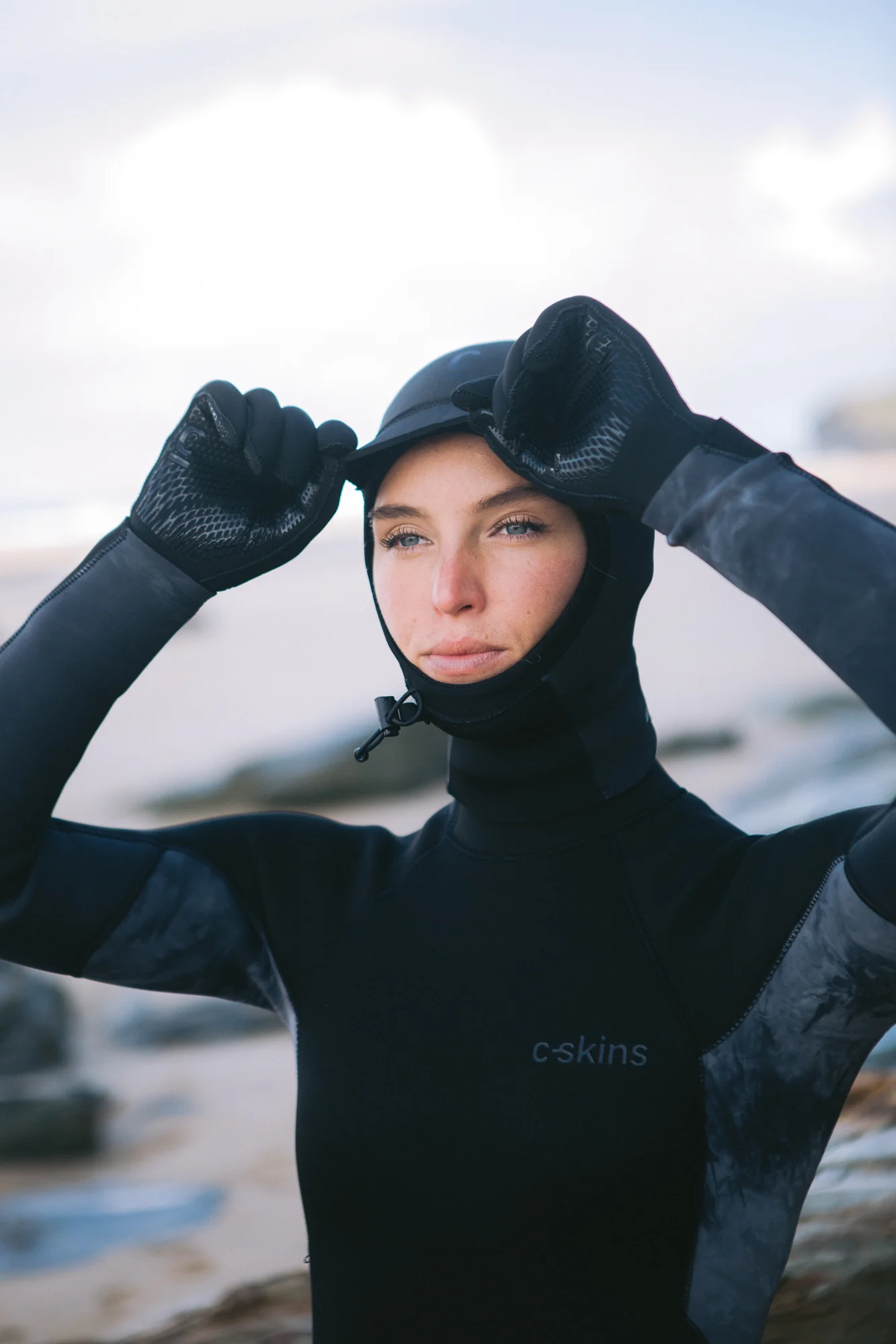 C-Skins Unisex Legend GBS Neoprene Thermal Swim/Watersports Hood (Black)(2mm) - Image 4