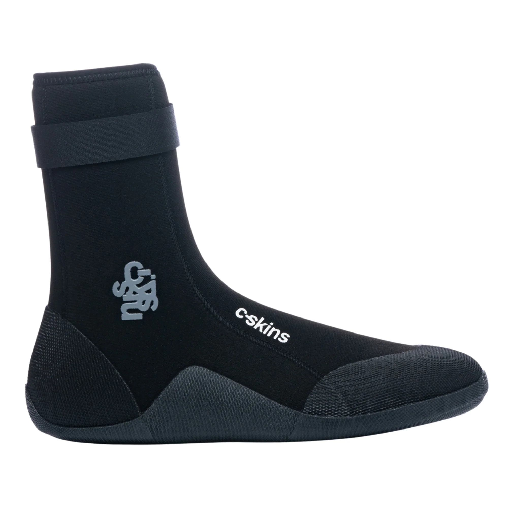 C-Skins Unisex Legend PolyPro Round Toe GBS Neoprene Thermal Swim/Watersports Boots (Black/Charcoal)(6mm) - Image 4