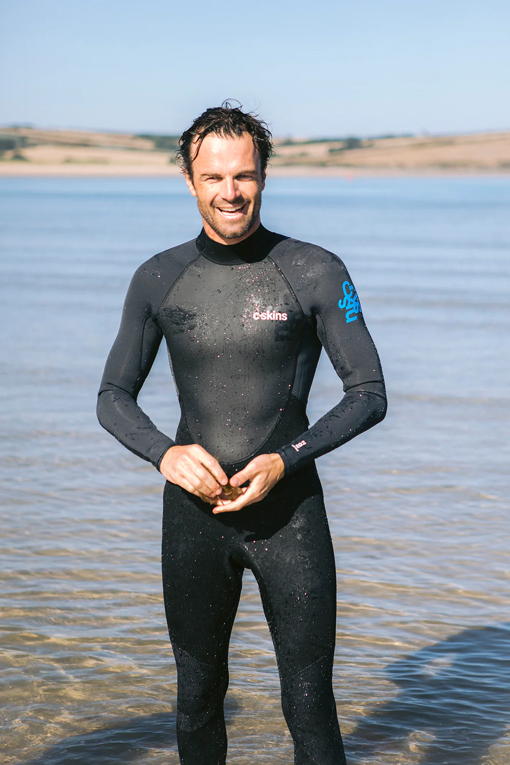 C-Skins Men's Element 3/2mm Flatlock Steamer Wetsuit (Black/Anthracite/Cyan) - Image 11
