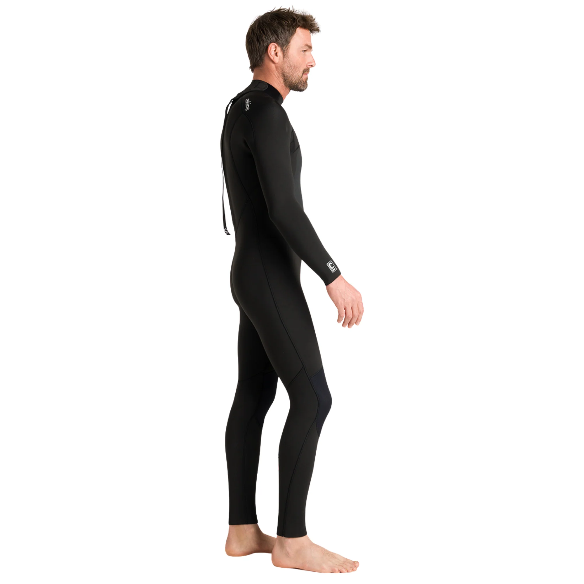 C-Skins Men's NuWave Legend 5/4/3mm Back Zip GBS Steamer (Black/Neon Flare) - Image 6