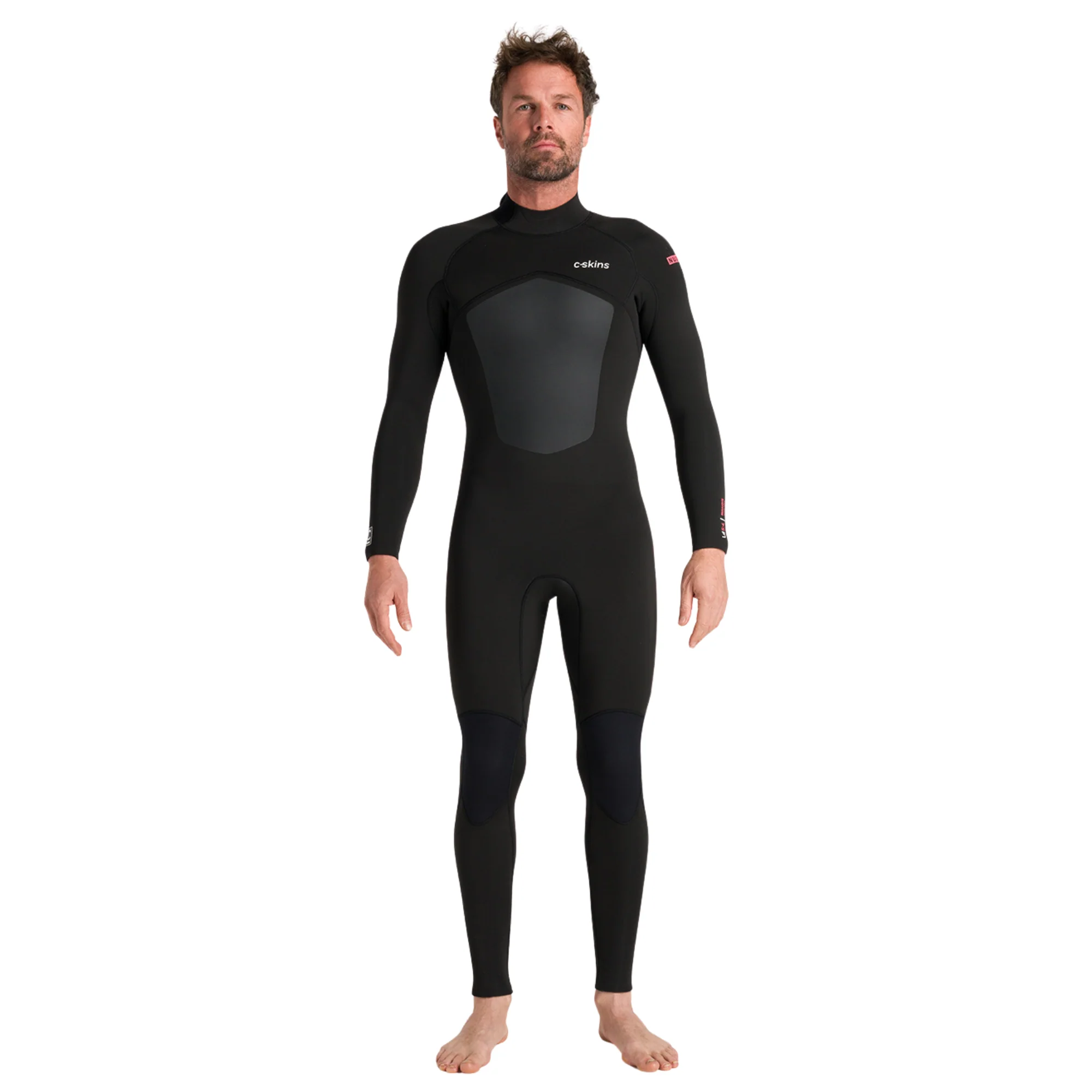 C-Skins Men's NuWave Legend 5/4/3mm Back Zip GBS Steamer (Black/Neon Flare) - Image 7