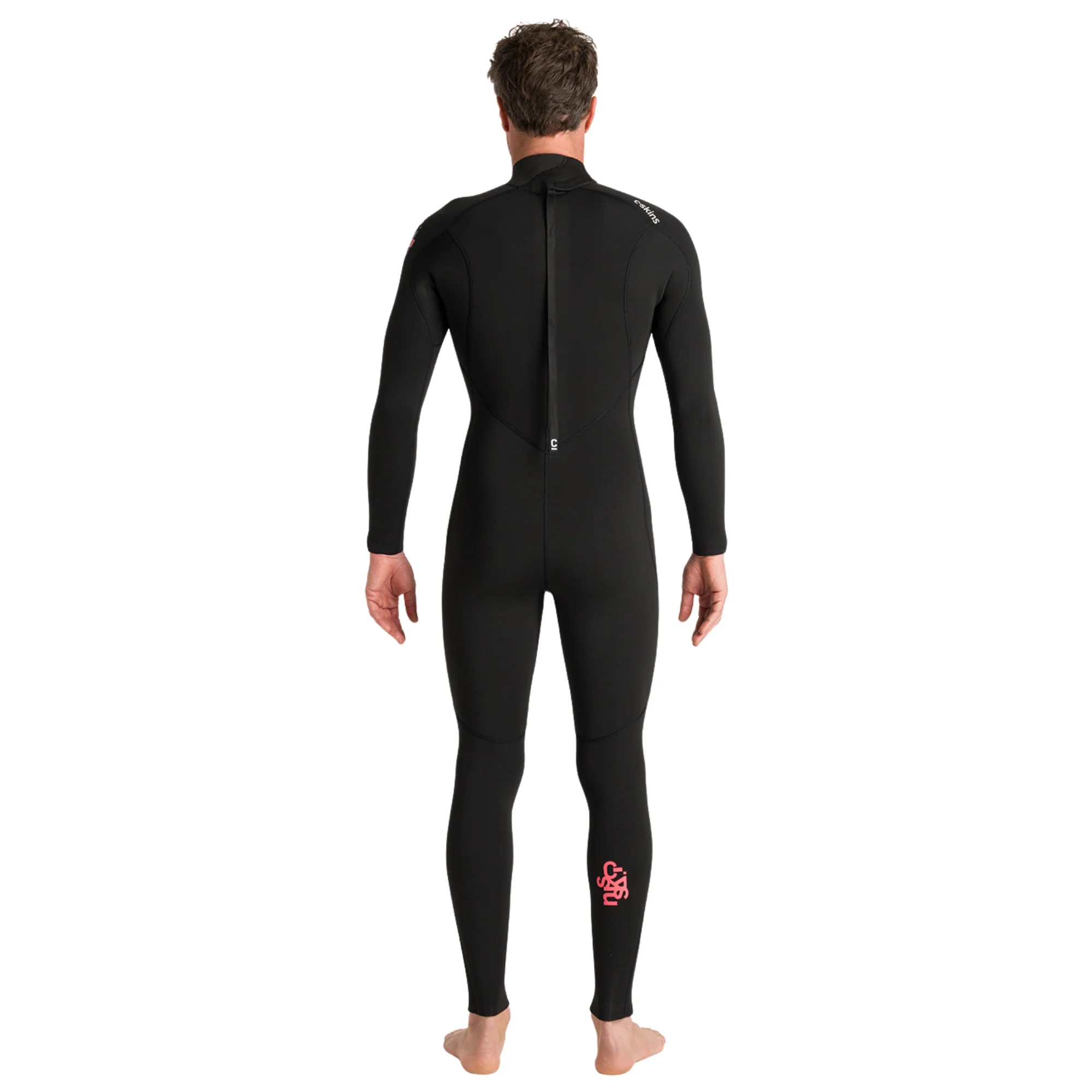 C-Skins Men's NuWave Legend 5/4/3mm Back Zip GBS Steamer (Black/Neon Flare) - Image 8