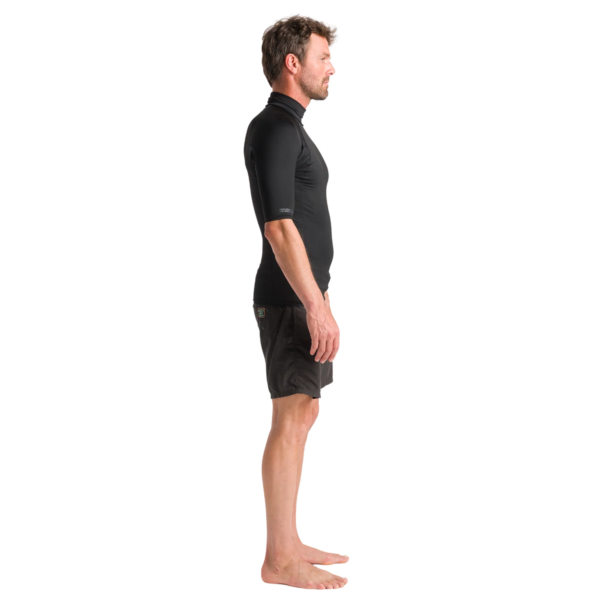 C-Skins Men's NuWave Rash X Short Sleeve Rash Vest (Black) - Image 3