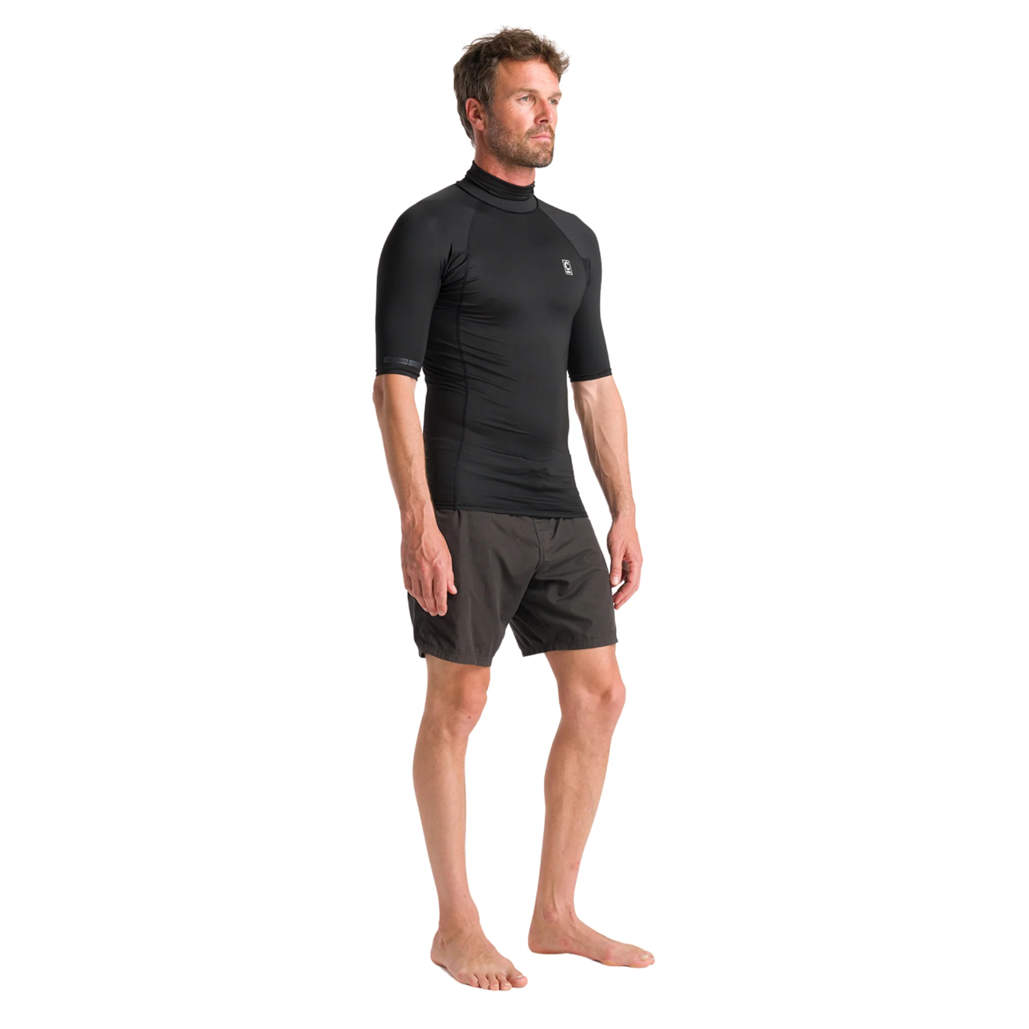 C-Skins Men's NuWave Rash X Short Sleeve Rash Vest (Black) - Image 5