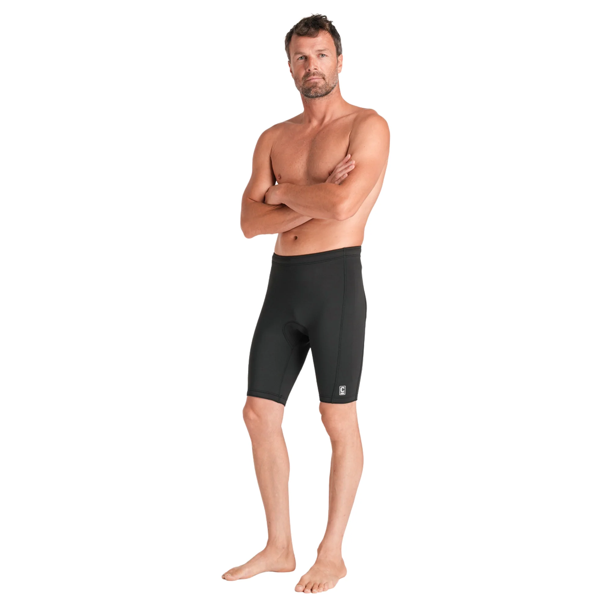 C-Skins Men's NuWave Legend 2/2mm UPF50 Neoprene Shorts (Black) - Image 4