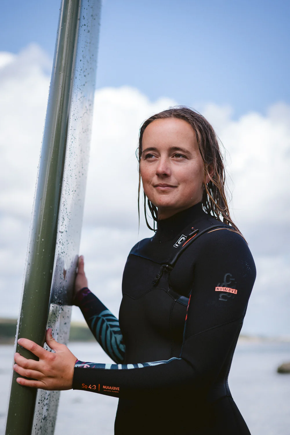 C-Skins Women's NuWave Solace 4/3mm GBS Chest Zip Steamer Wetsuit (Raven/Black) - Image 13