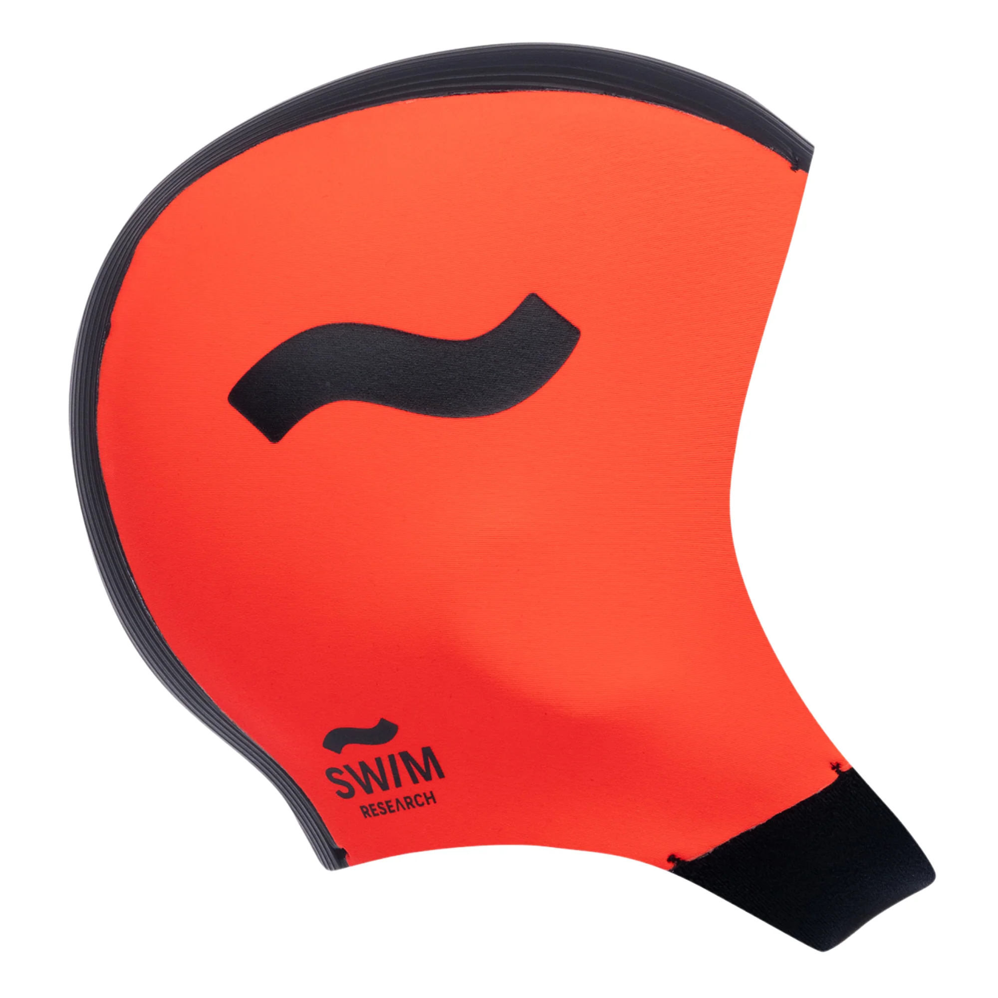 C-Skins Unisex Swim Research Thermal Swim/Watersports GBS Neoprene Cap (Black/Orange)(3mm) - Image 5