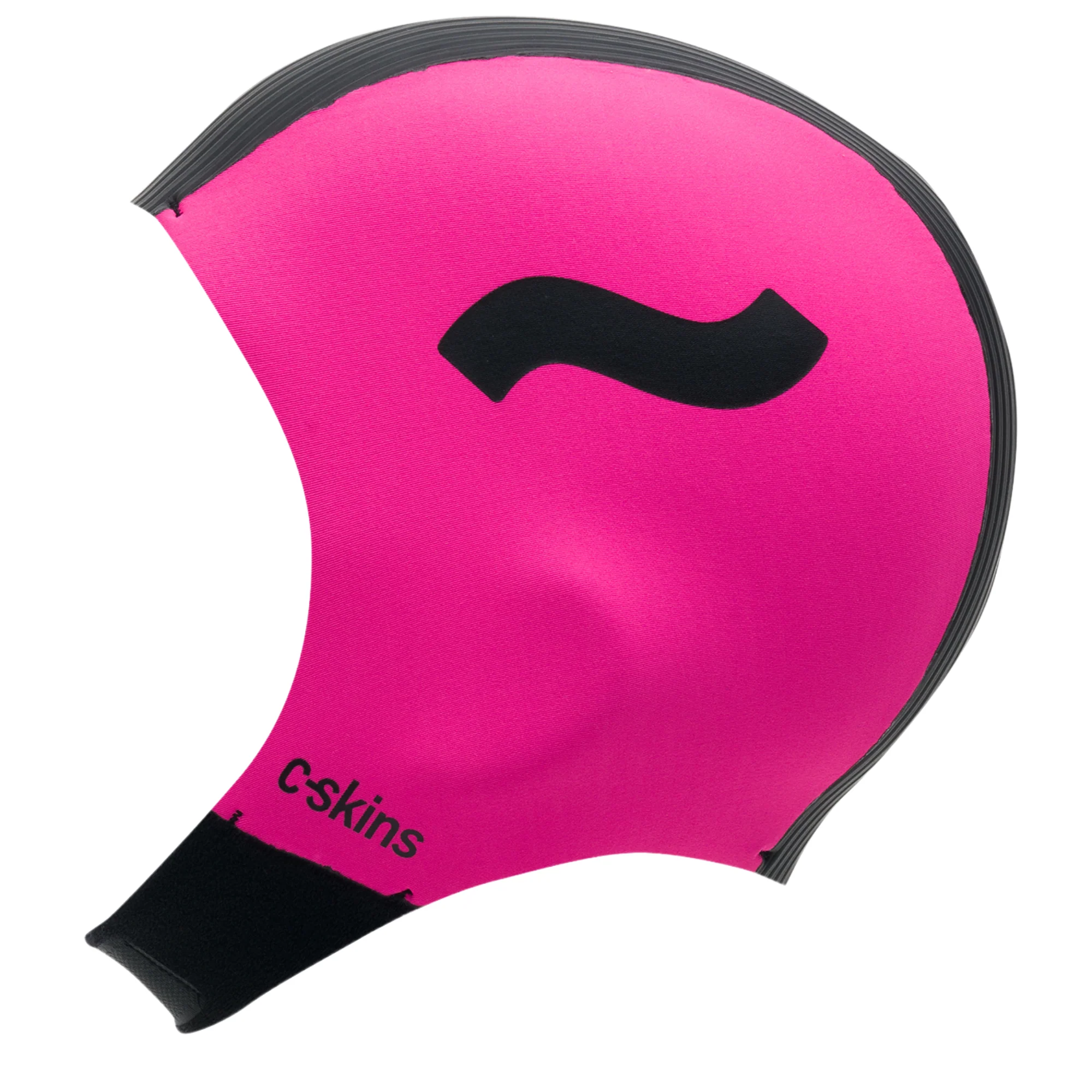 C-Skins Unisex Swim Research Thermal Swim/Watersports GBS Neoprene Cap (Black/Pink)(3mm) - Image 3
