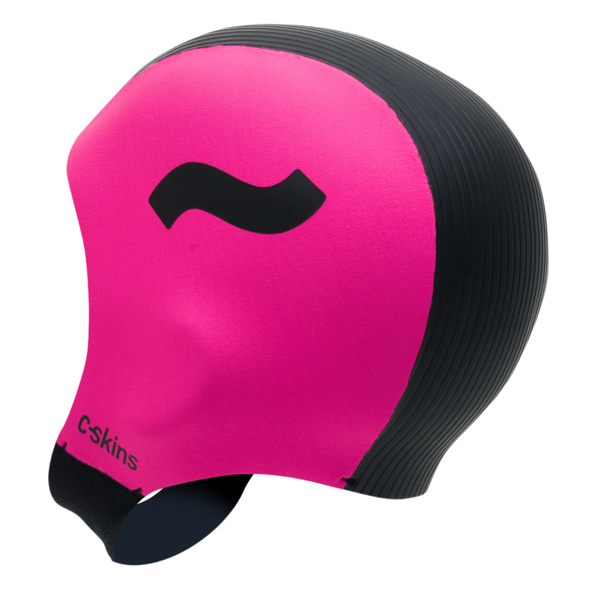 C-Skins Unisex Swim Research Thermal Swim/Watersports GBS Neoprene Cap (Black/Pink)(3mm) - Image 5