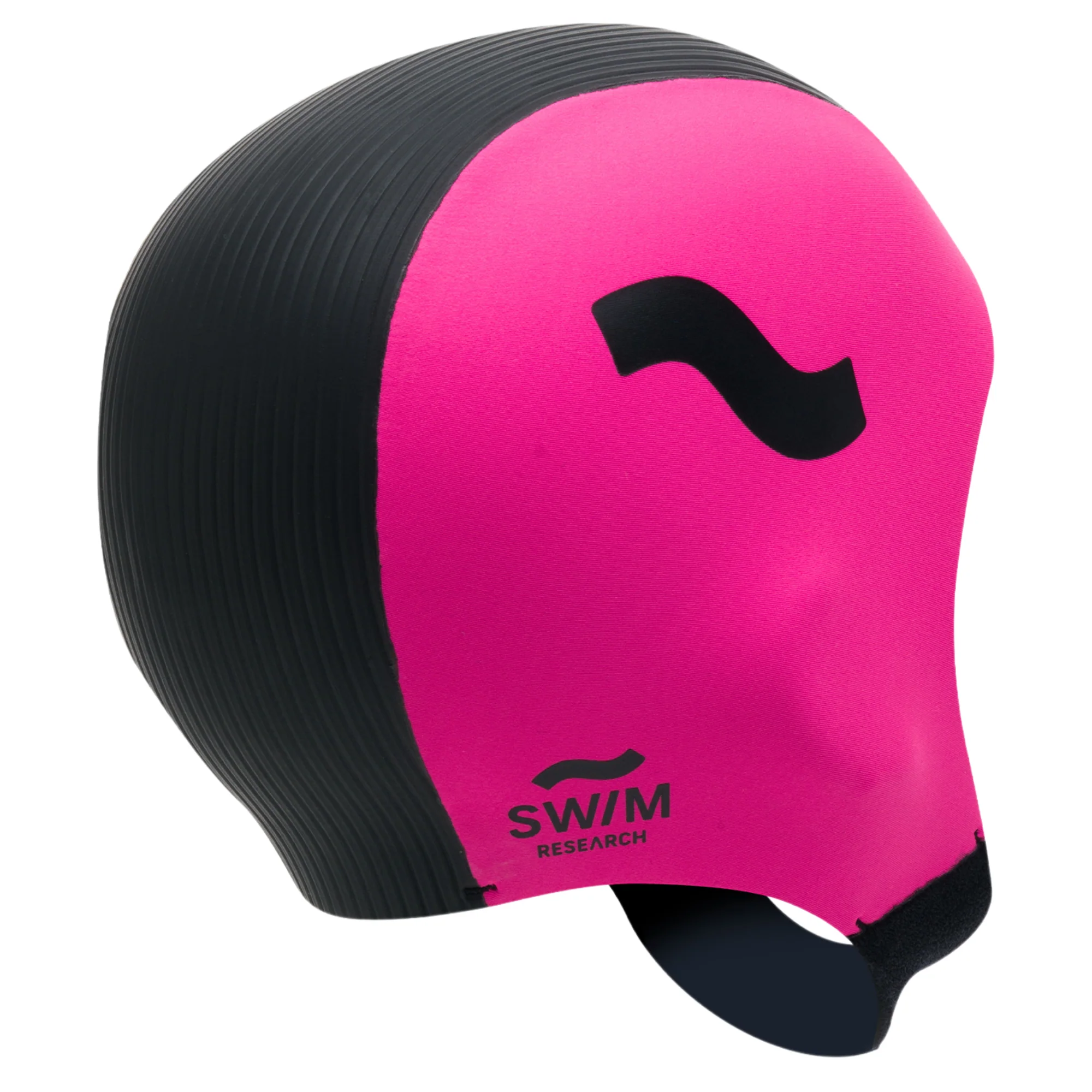 C-Skins Unisex Swim Research Thermal Swim/Watersports GBS Neoprene Cap (Black/Pink)(3mm) - Image 6