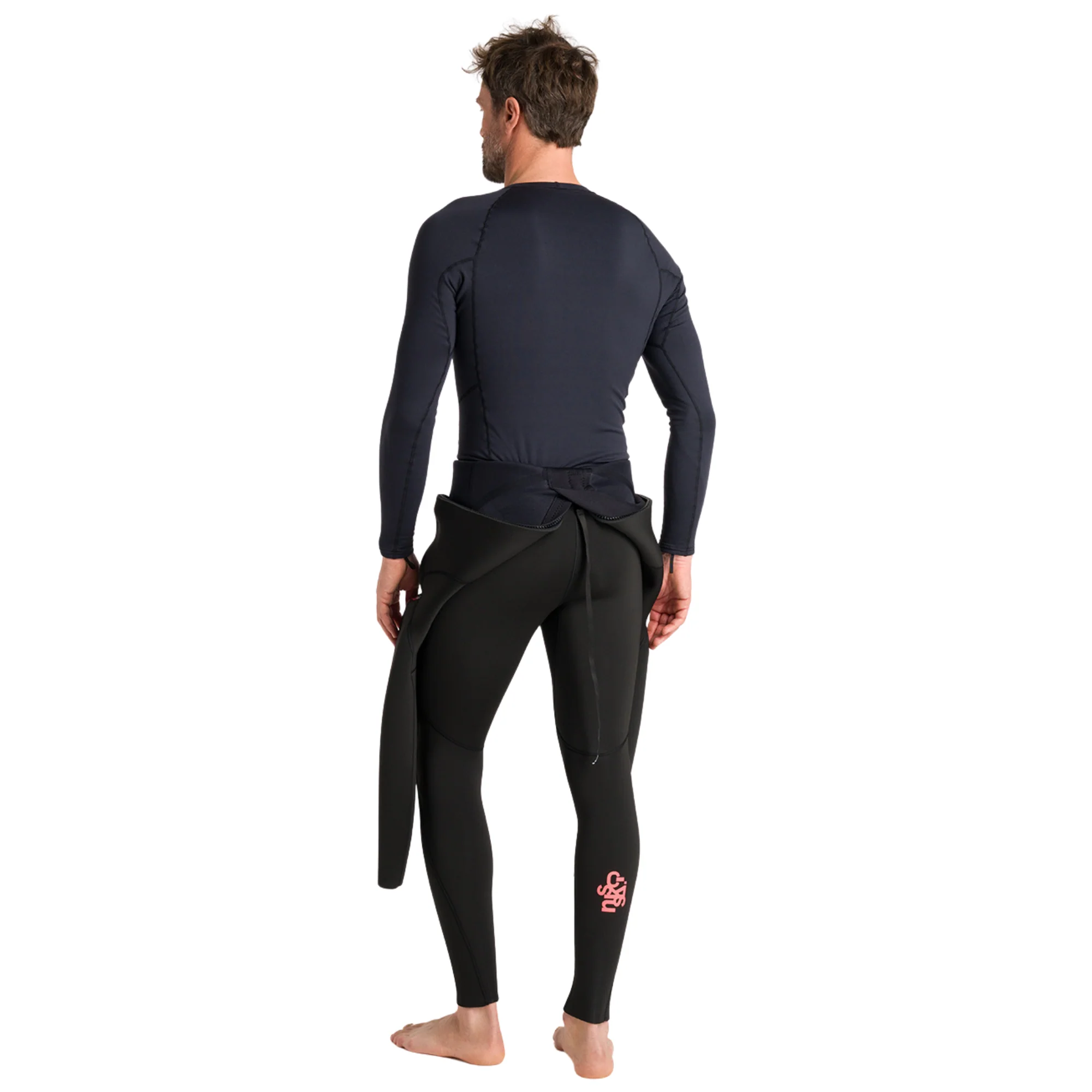 C-Skins Men's HDi Thermal Long Sleeve Rash Vest (Black) - Image 4