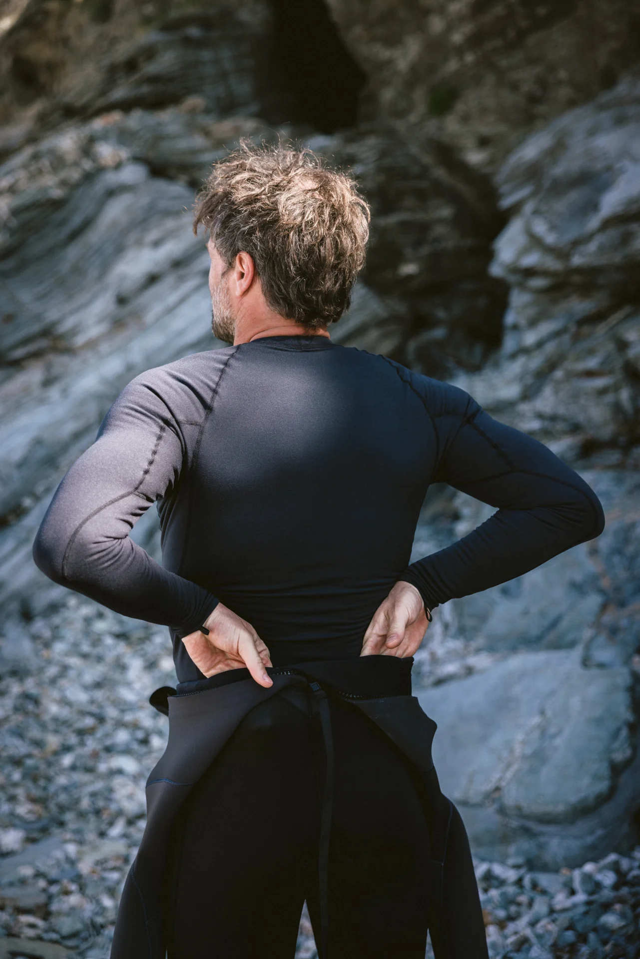 C-Skins Men's HDi Thermal Long Sleeve Rash Vest (Black) - Image 9