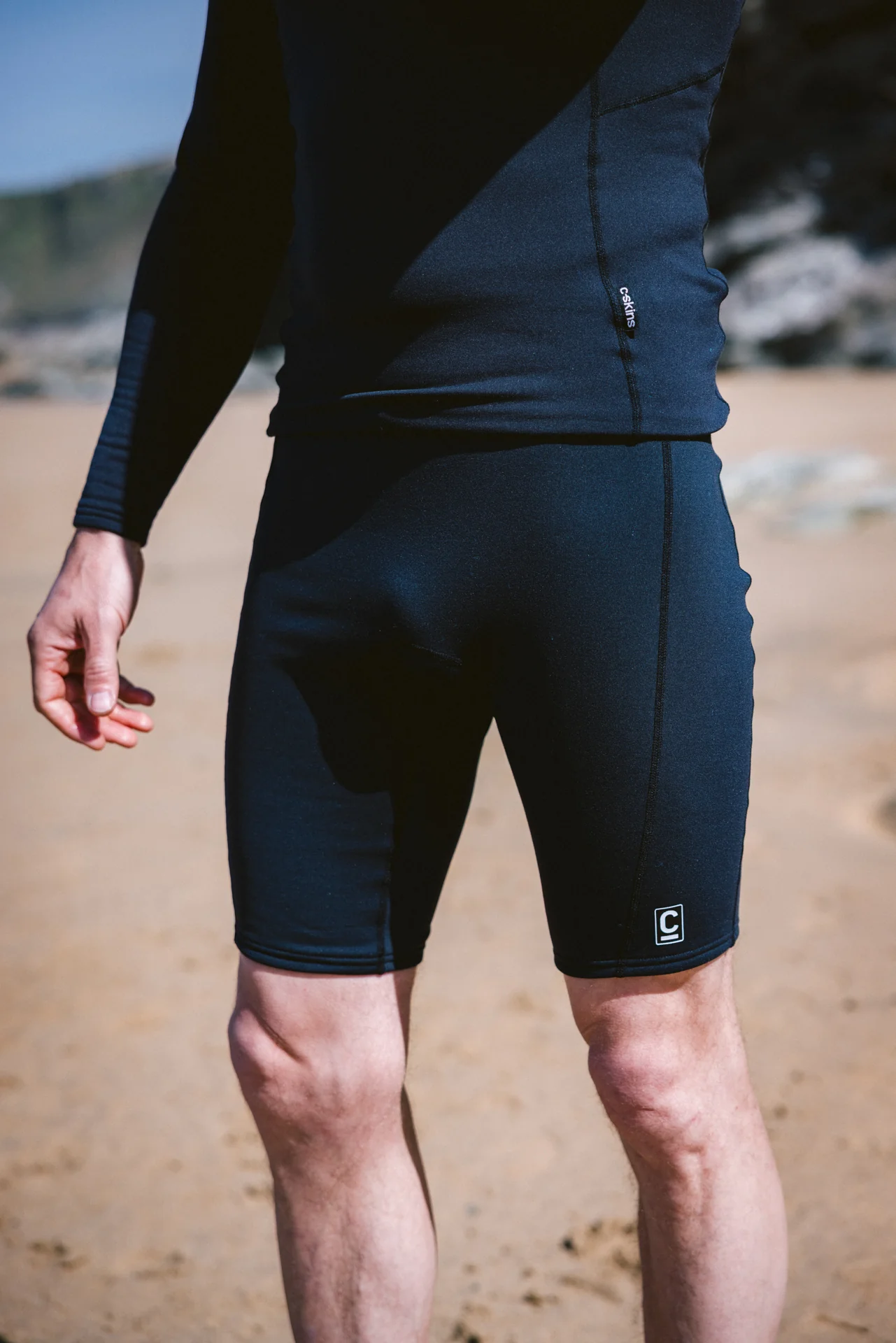C-Skins Men's HDi Thermal Skins Wetsuit Shorts (Black) - Image 7