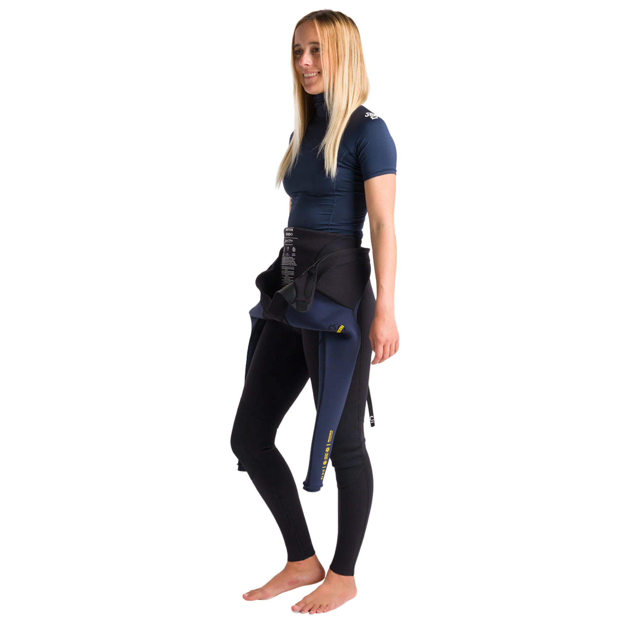 C-Skins Women's NuWave Rash X UPF50+ Short Sleeve Rash Vest (Bluestone/White) - Image 13